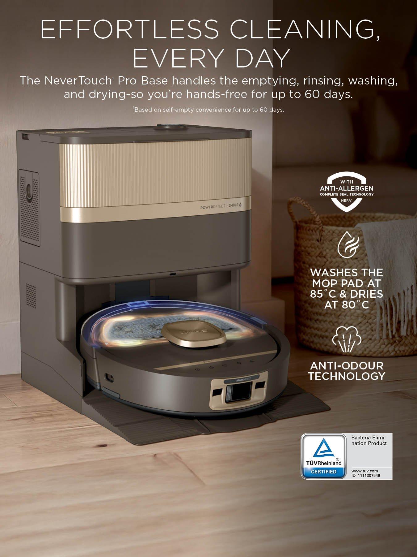 Image 6 of 8 of Shark PowerDetect Luxe UV Reveal 2-in-1 Vac &amp; Mop Robot Vacuum - Espresso