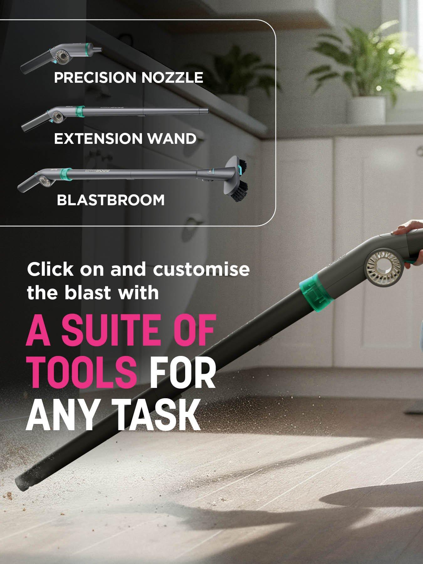 Image 3 of 7 of Shark BlastBoss All-in-One Air Blasting System with BlastBroom - Strawberry