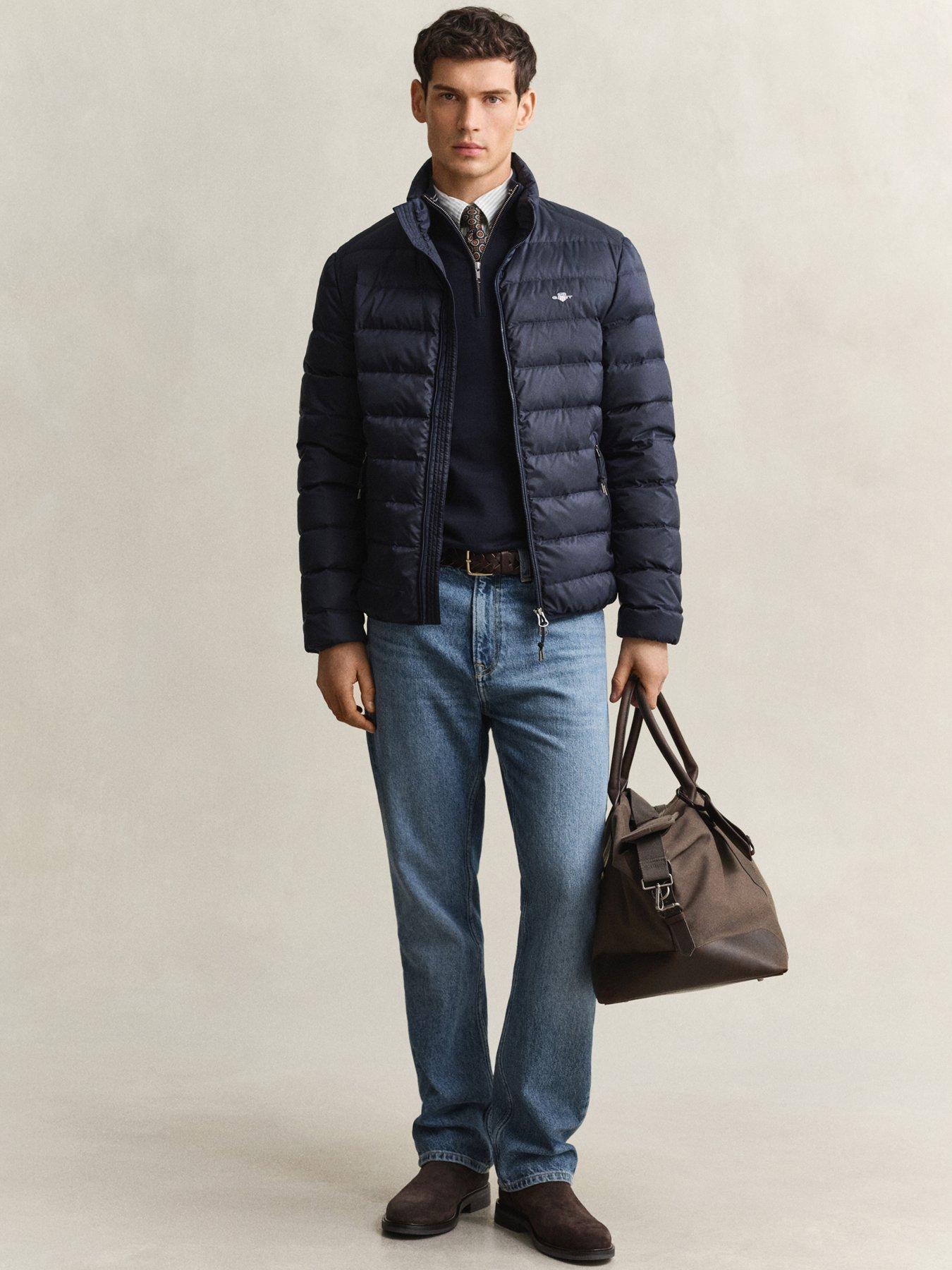 Image 4 of 5 of GANT Light Down Jacket - Navy