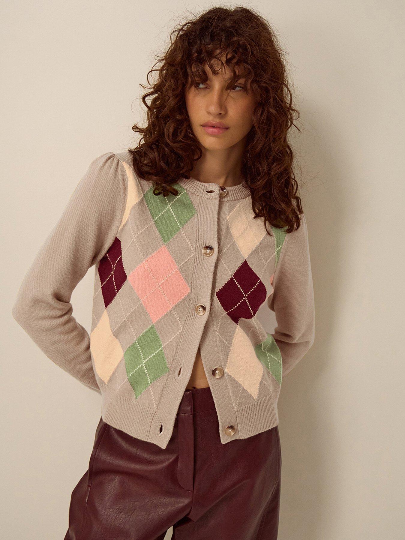 Monsoon Alba Argyle Cardigan