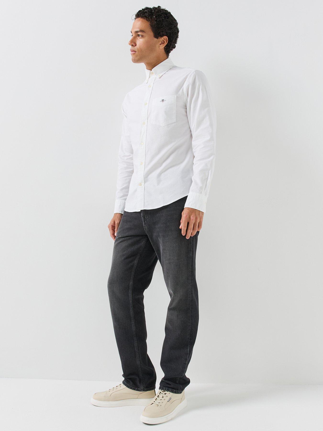 Image 3 of 6 of GANT Straight Fit Jeans - Black