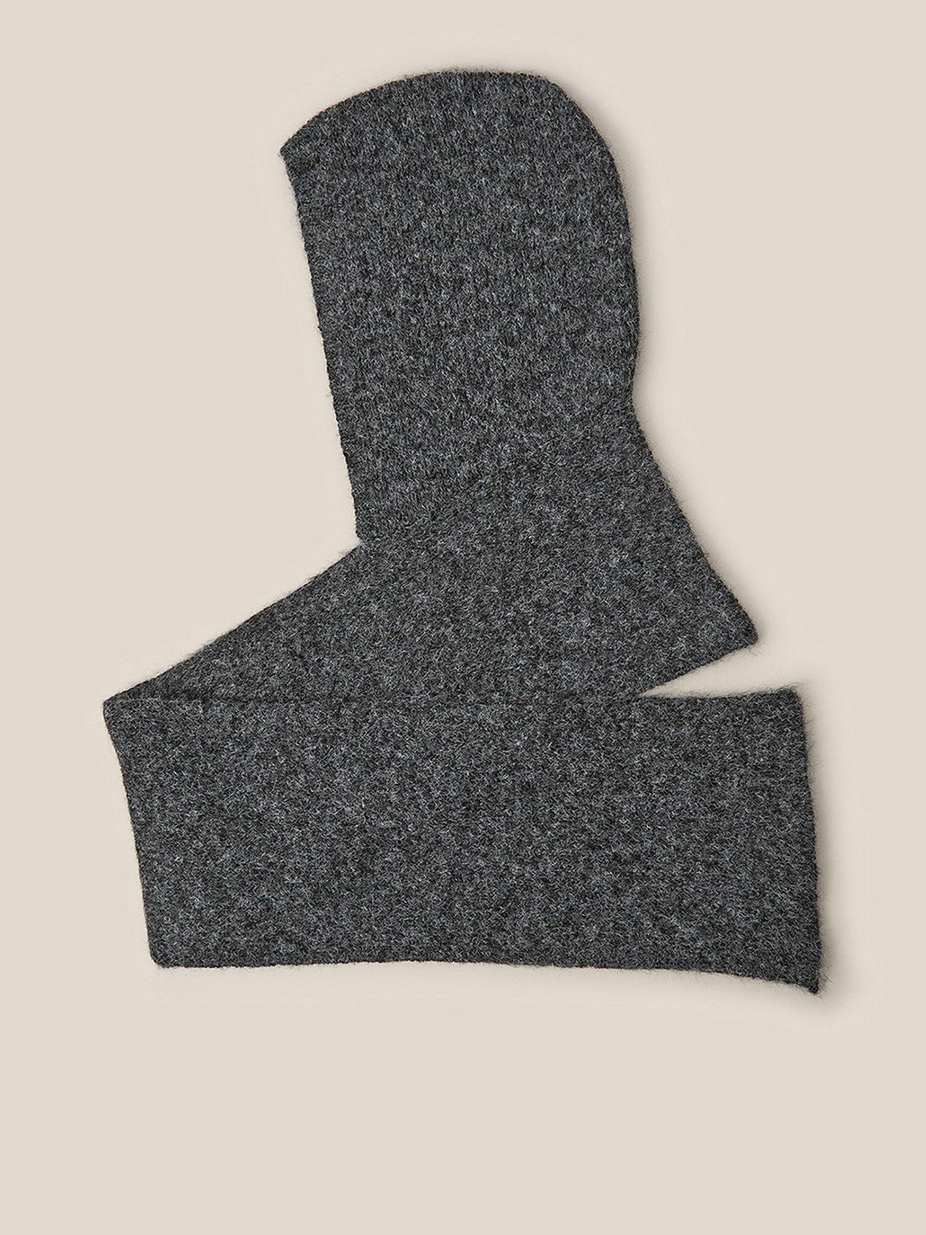 Image 1 of 2 of Monsoon Monsoon Tula Hooded Scarf - Grey