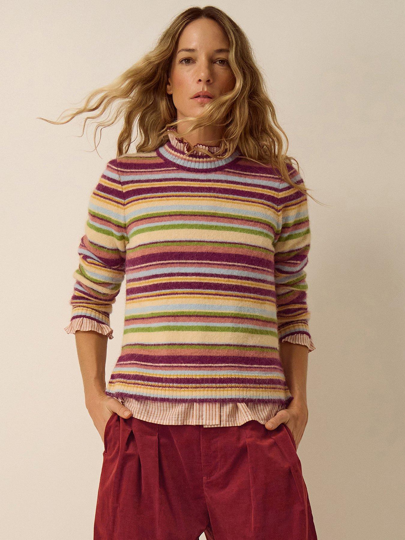 Image 1 of 4 of Monsoon Serenity Stripe Jumper