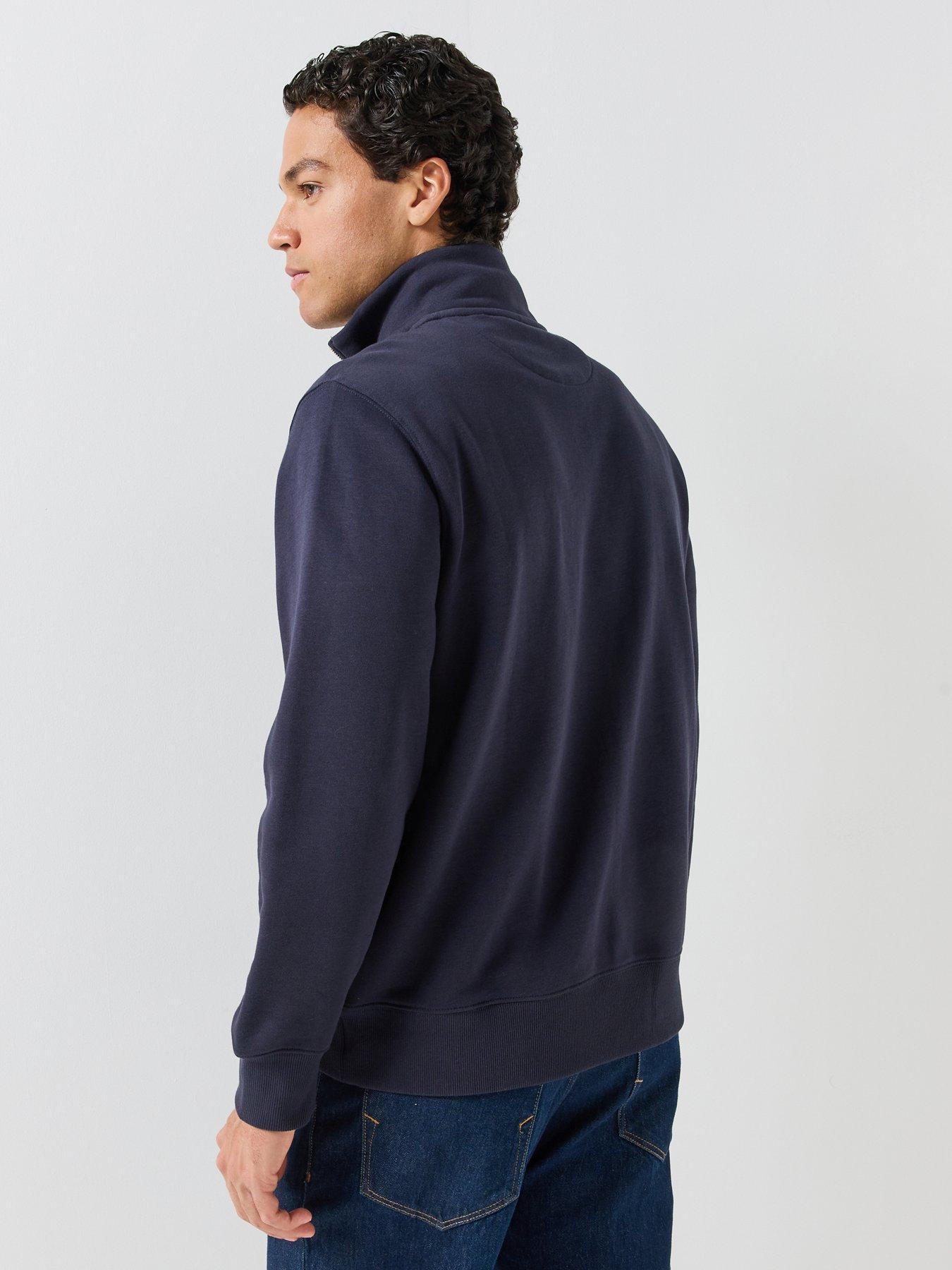 Image 2 of 6 of GANT Gant Regular Fit Shield Half Zip Sweat - Navy