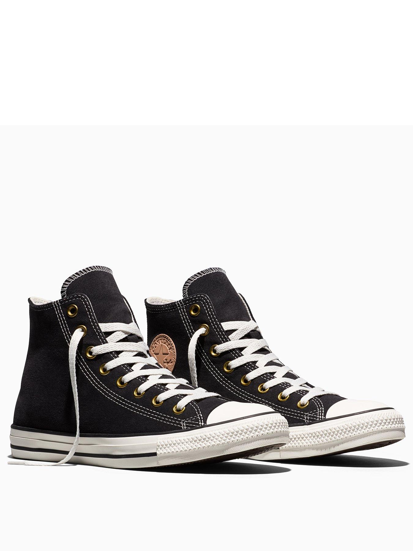 Image 2 of 5 of Converse Mens Chuck Taylor All Star Hi Workwear Twill High-Top Trainers - Black