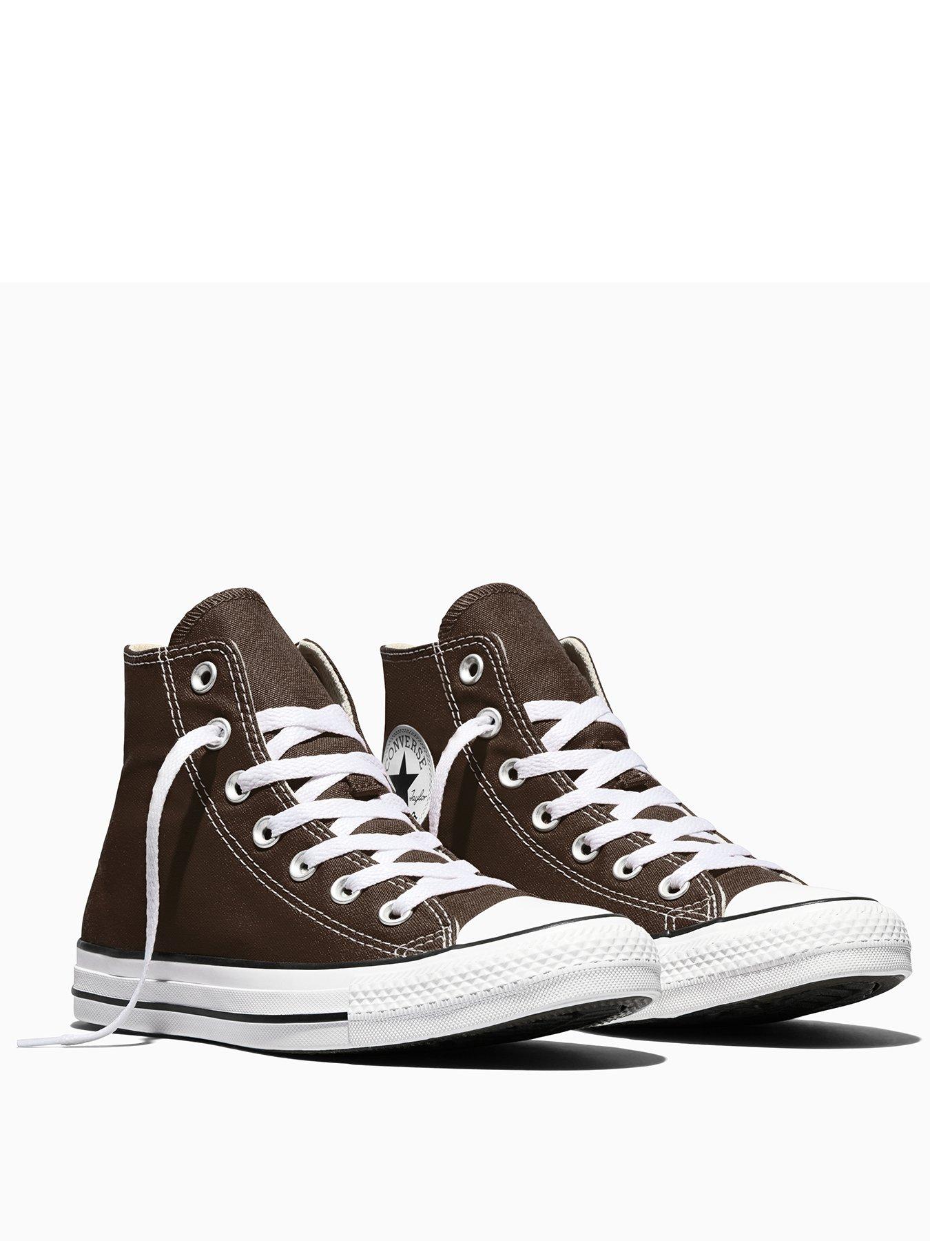Image 2 of 5 of Converse Unisex Chuck Taylor All Star Hi Canvas High-Top Trainers - Brown