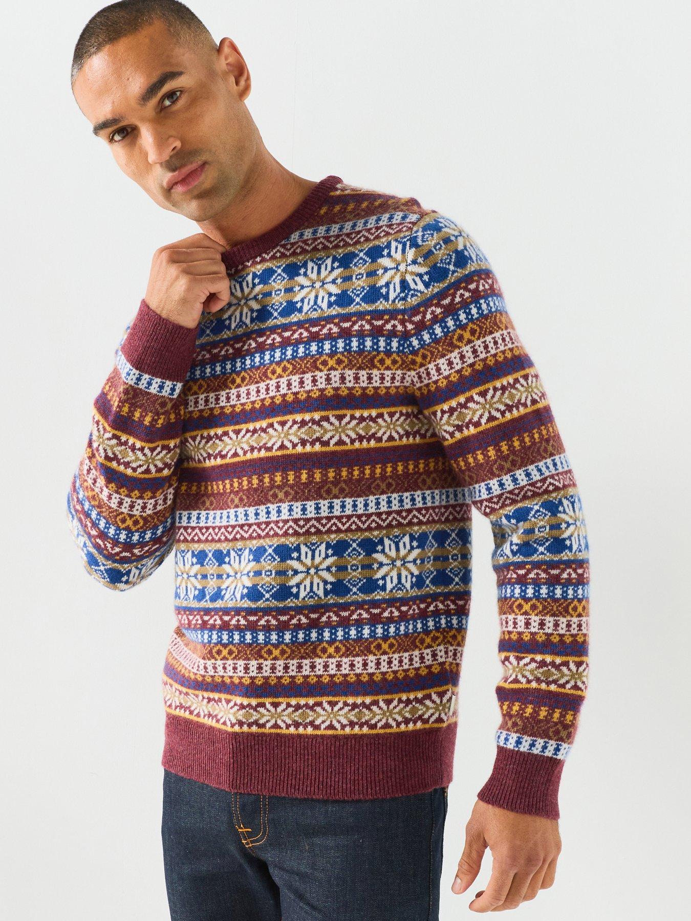 Image 1 of 6 of GANT Fairisle Crew Neck Knitted Jumper - Multi