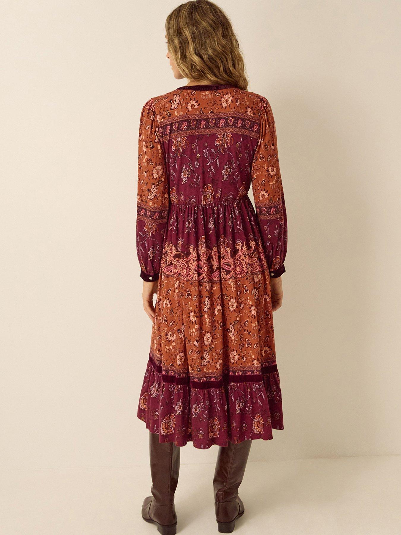 Image 3 of 5 of Monsoon Hunter Print Jersey Dress