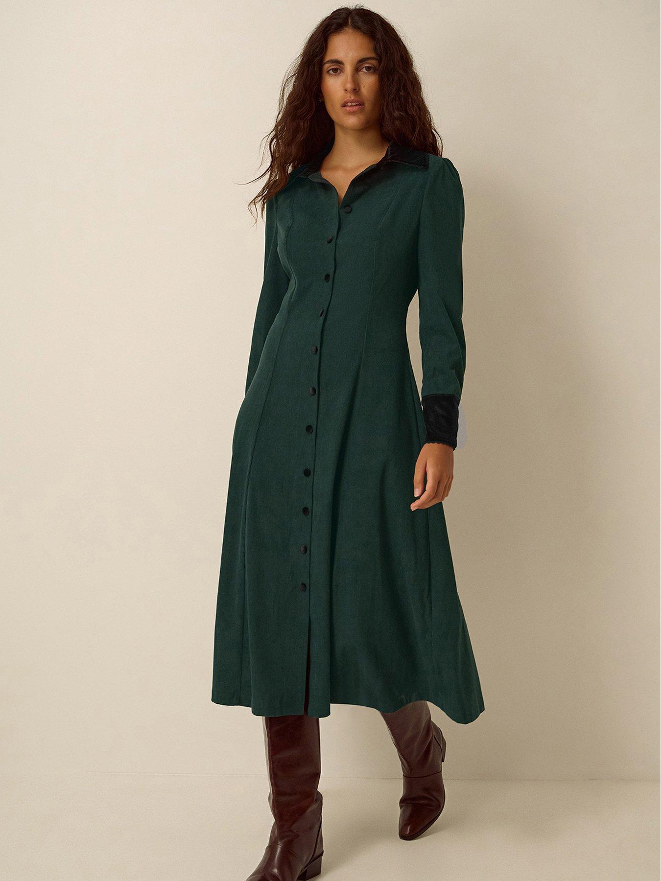 Image 3 of 5 of Monsoon Saba Stretch Cord Dress