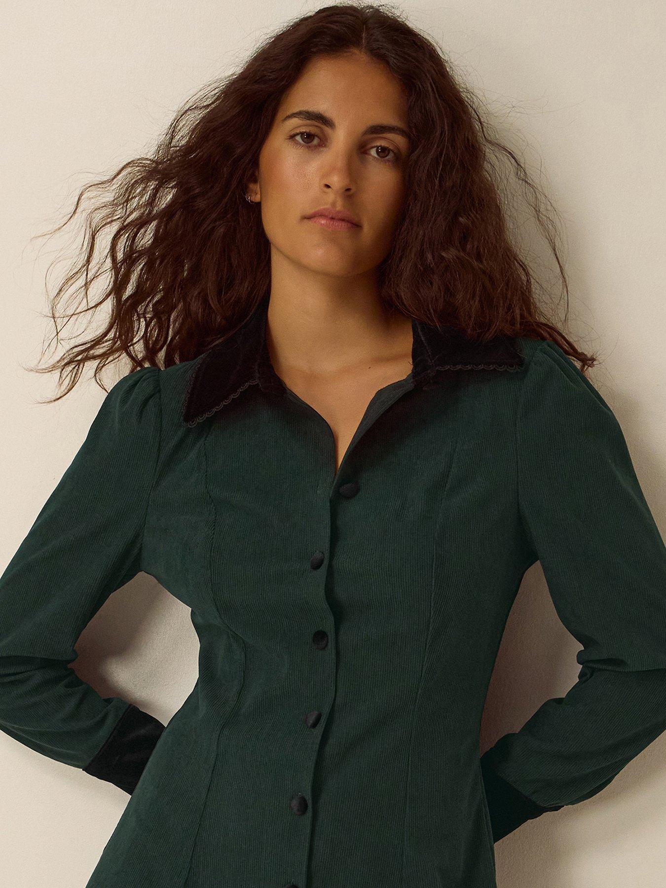 Image 4 of 5 of Monsoon Saba Stretch Cord Dress