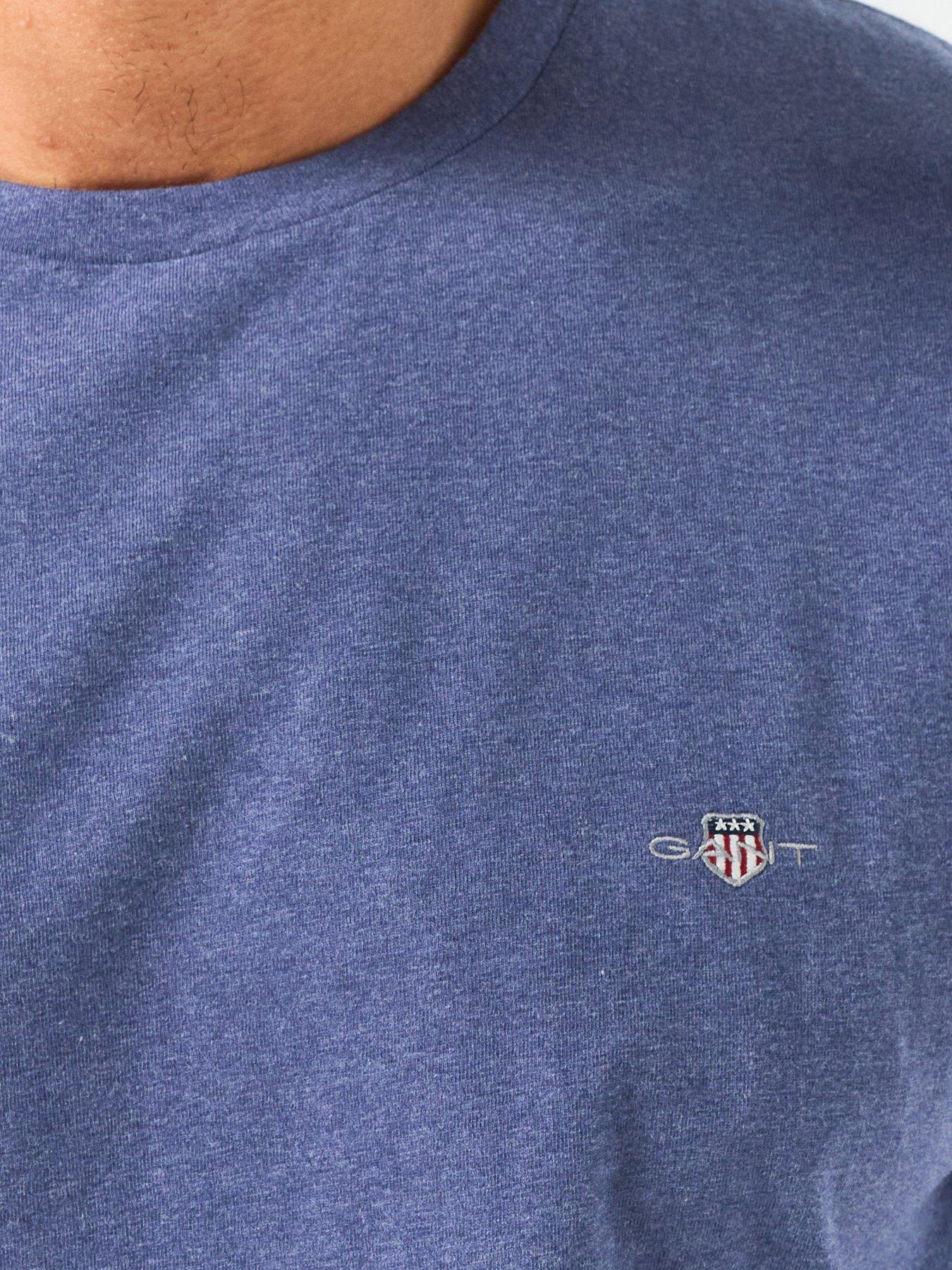 Image 4 of 5 of GANT Regular Fit Shield Shortsleeve T-Shirt - Blue