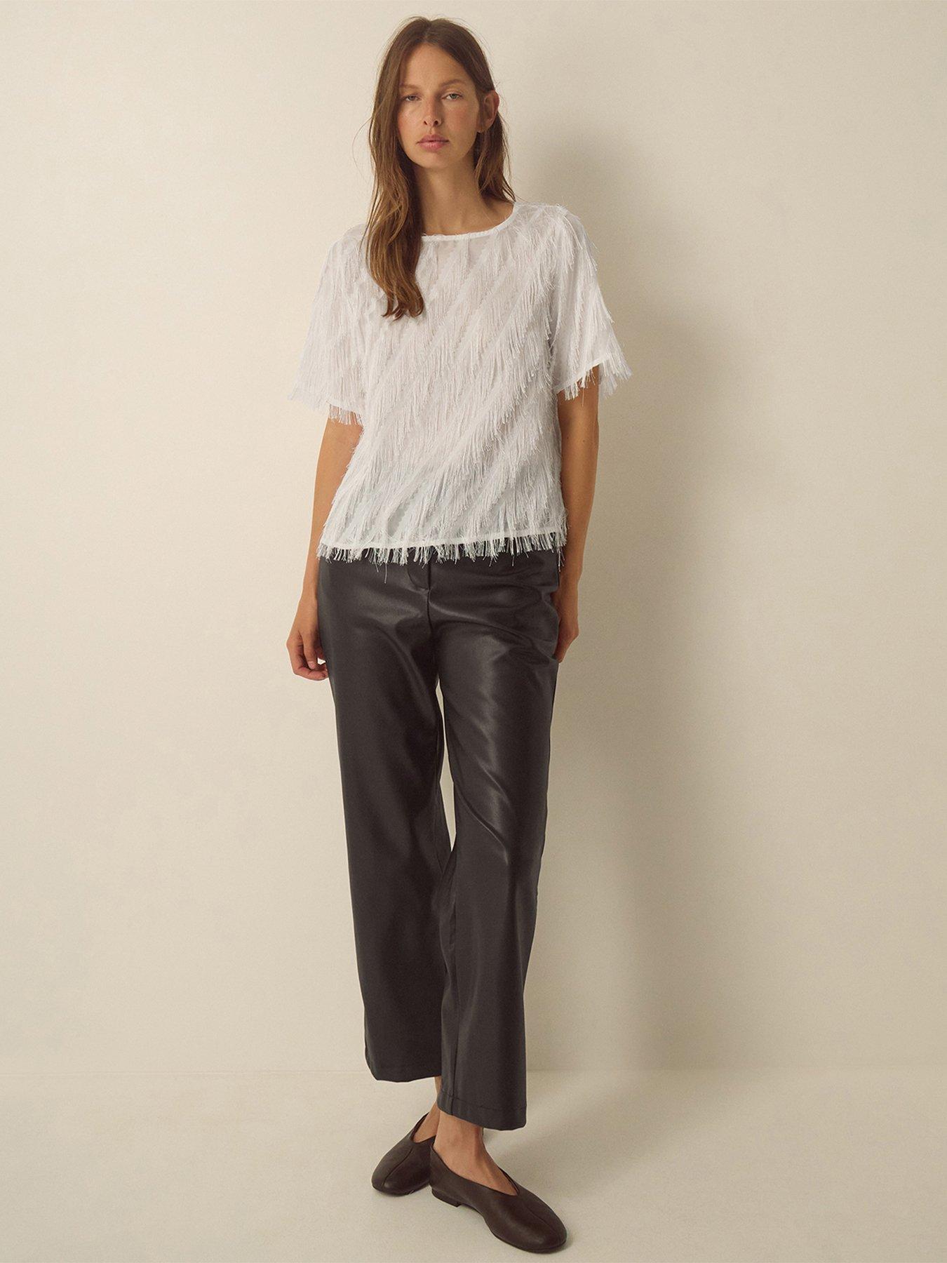 Image 4 of 4 of Monsoon Fadia Fringe Tshirt