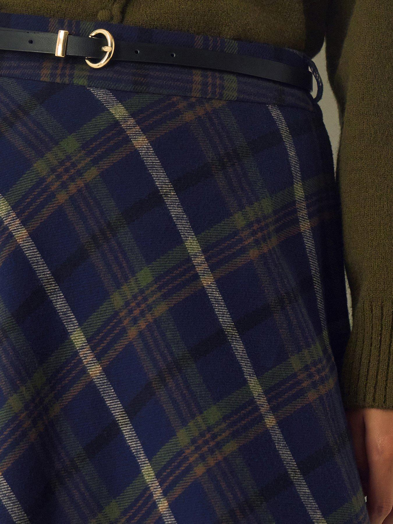 Image 2 of 5 of Monsoon Willa Check Skirt
