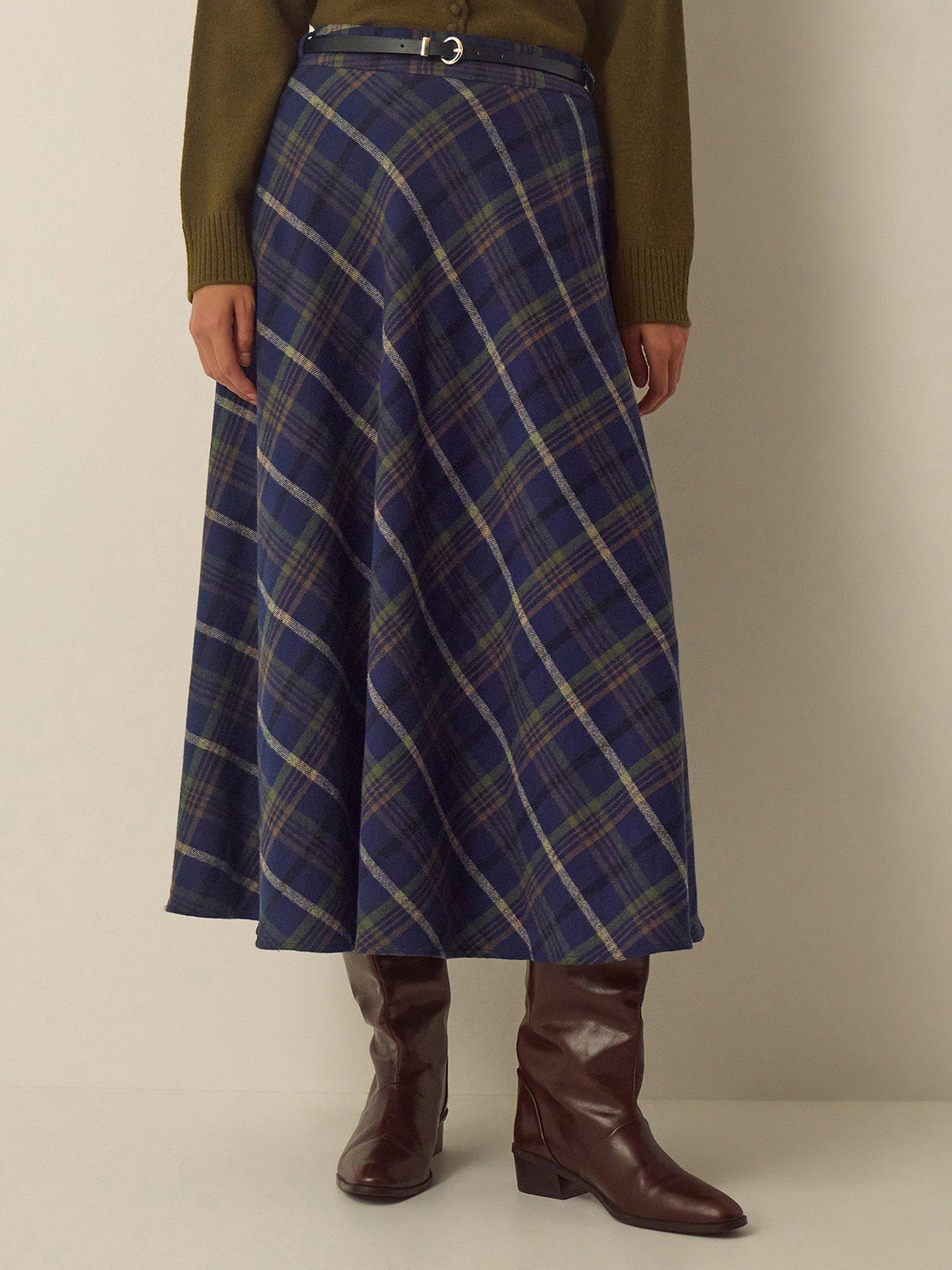 Image 4 of 5 of Monsoon Willa Check Skirt