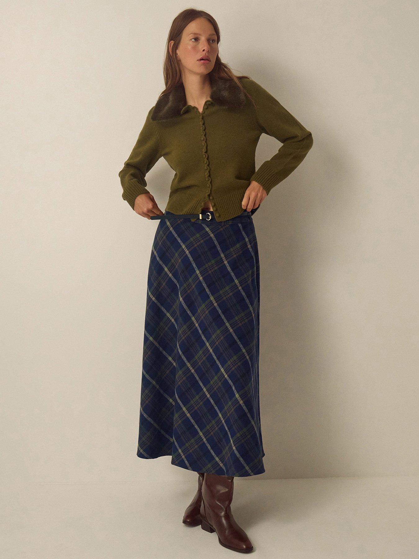 Image 5 of 5 of Monsoon Willa Check Skirt