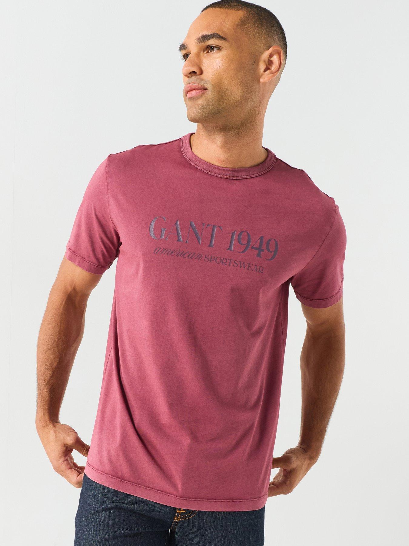 Image 1 of 5 of GANT Graphic T-Shirt - Red