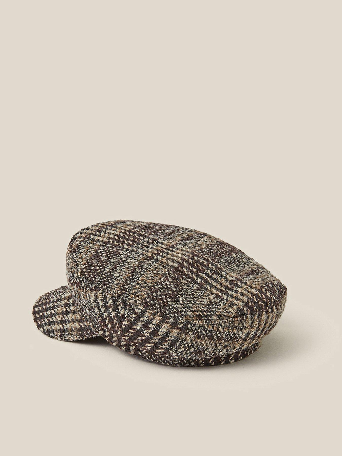 Image 2 of 3 of Monsoon Myla Check Baker Boy Hat - Multi