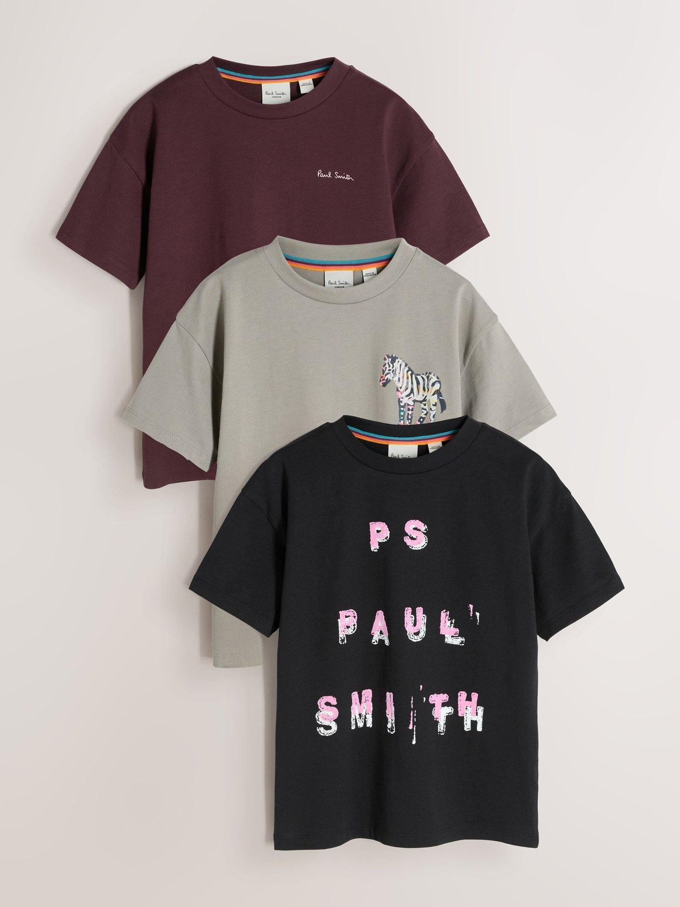 Paul Smith Junior Psjb 3pk Ss Blk Graph
