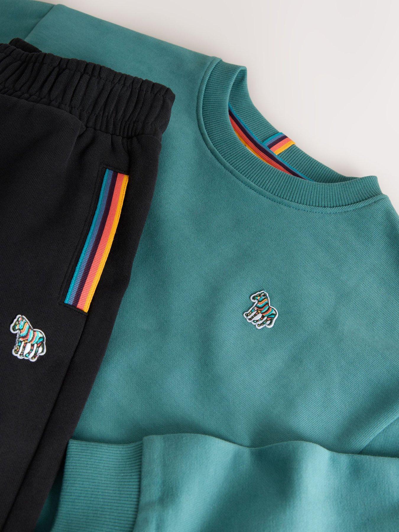Image 3 of 5 of Paul Smith Junior Boys Zebra Logo Sweat &amp; Joggers Set - Green/black