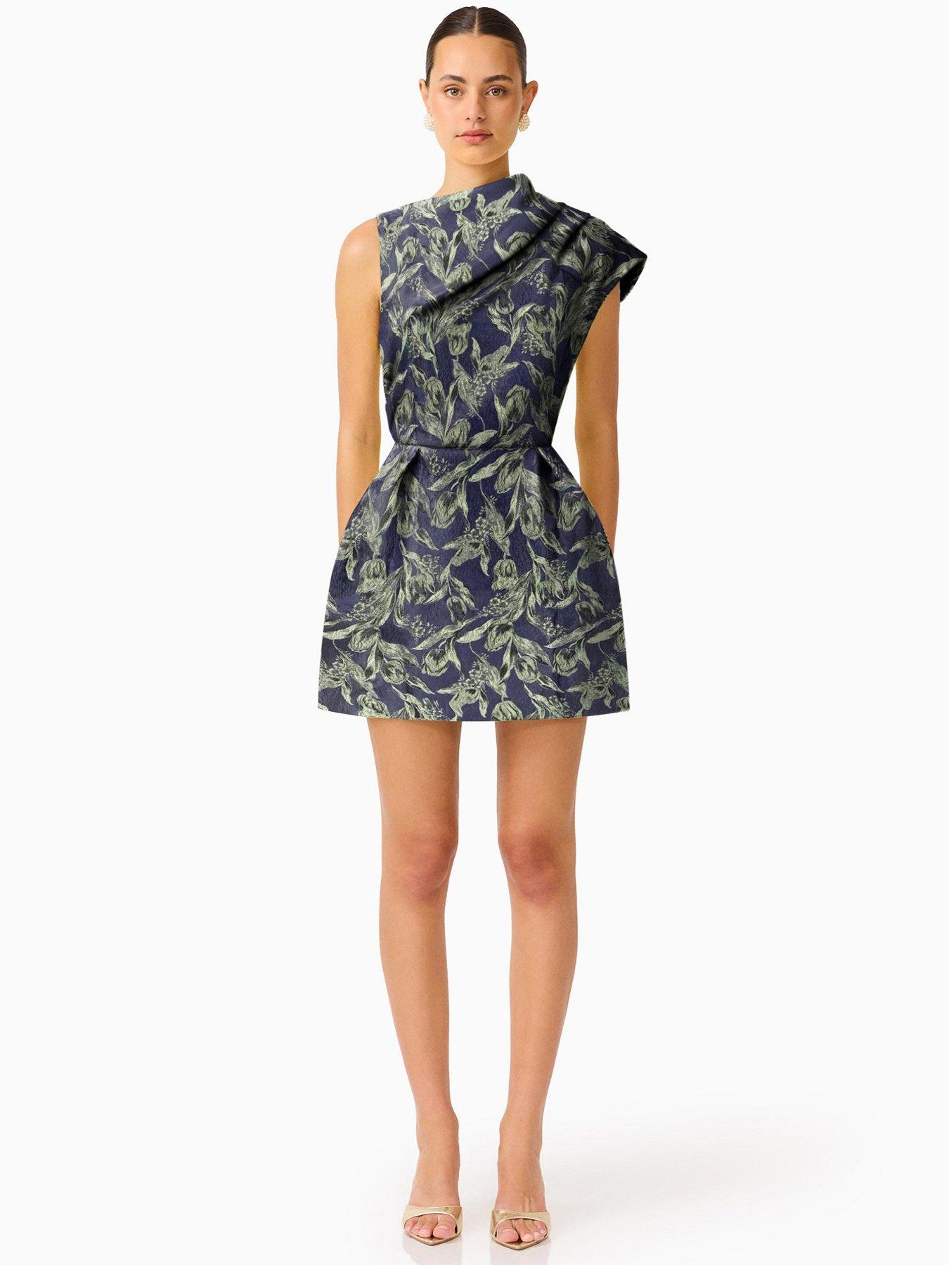 Elliatt Luella Asymmetric Mini Dress - Blue