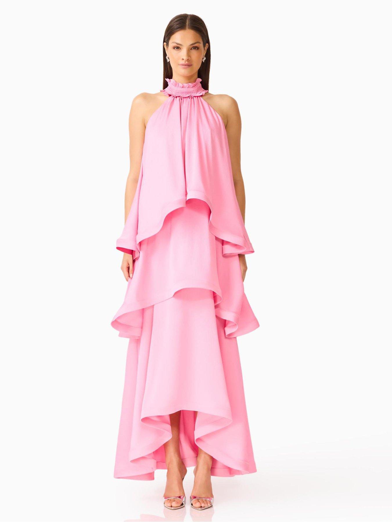 Image 4 of 4 of Elliatt Calista Tiered Gown - Pink
