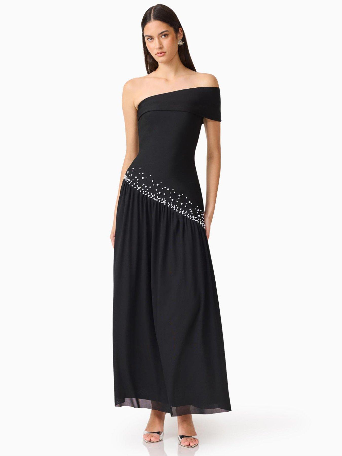 Elliatt Natasia Off Shoulder Gown - Black