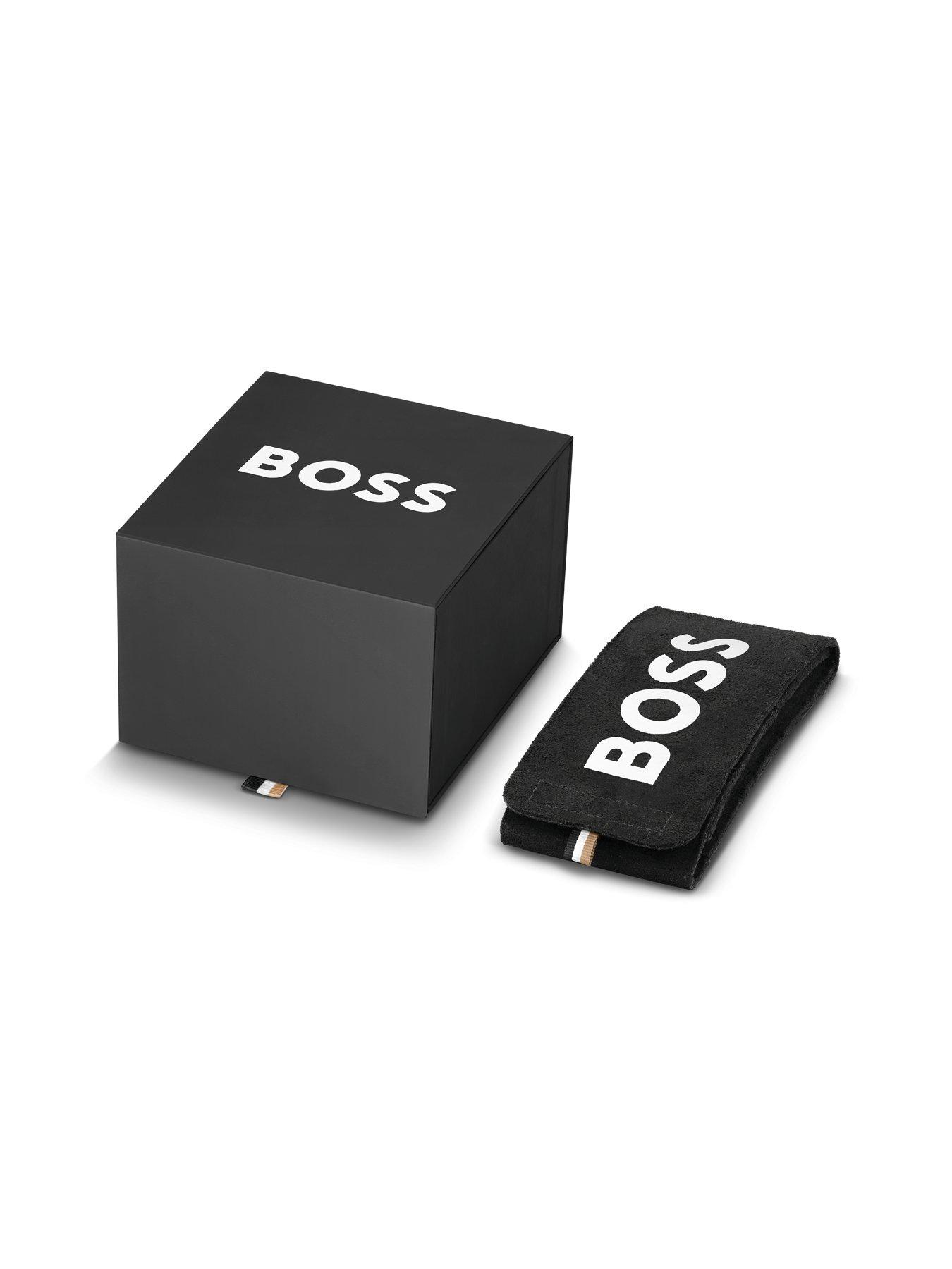 Image 6 of 6 of BOSS Boss Watches Men's CONTENDER 44MM Black Dial BLACK LEATHER Strap