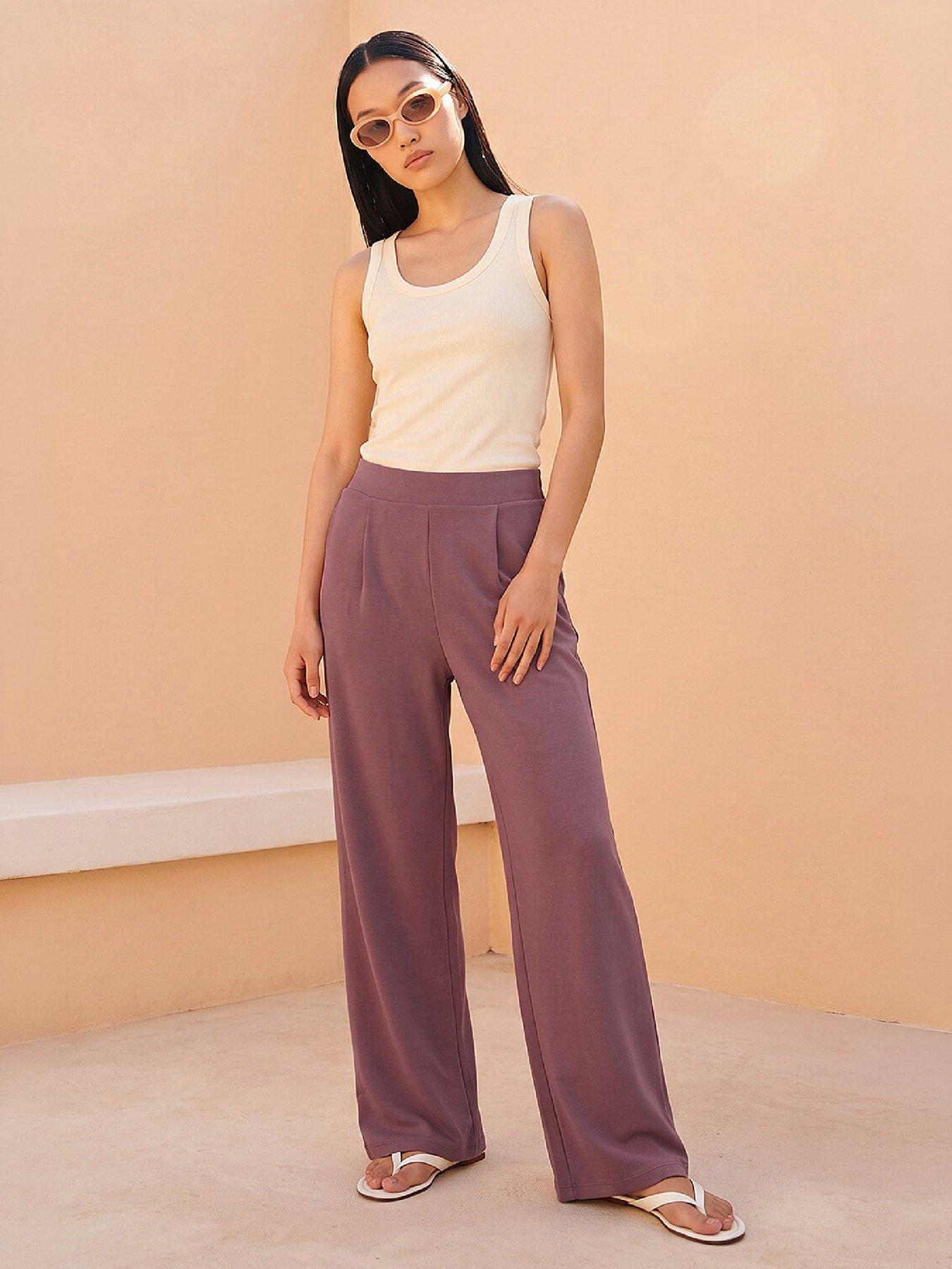 Roman Soft Wide Leg Trousers