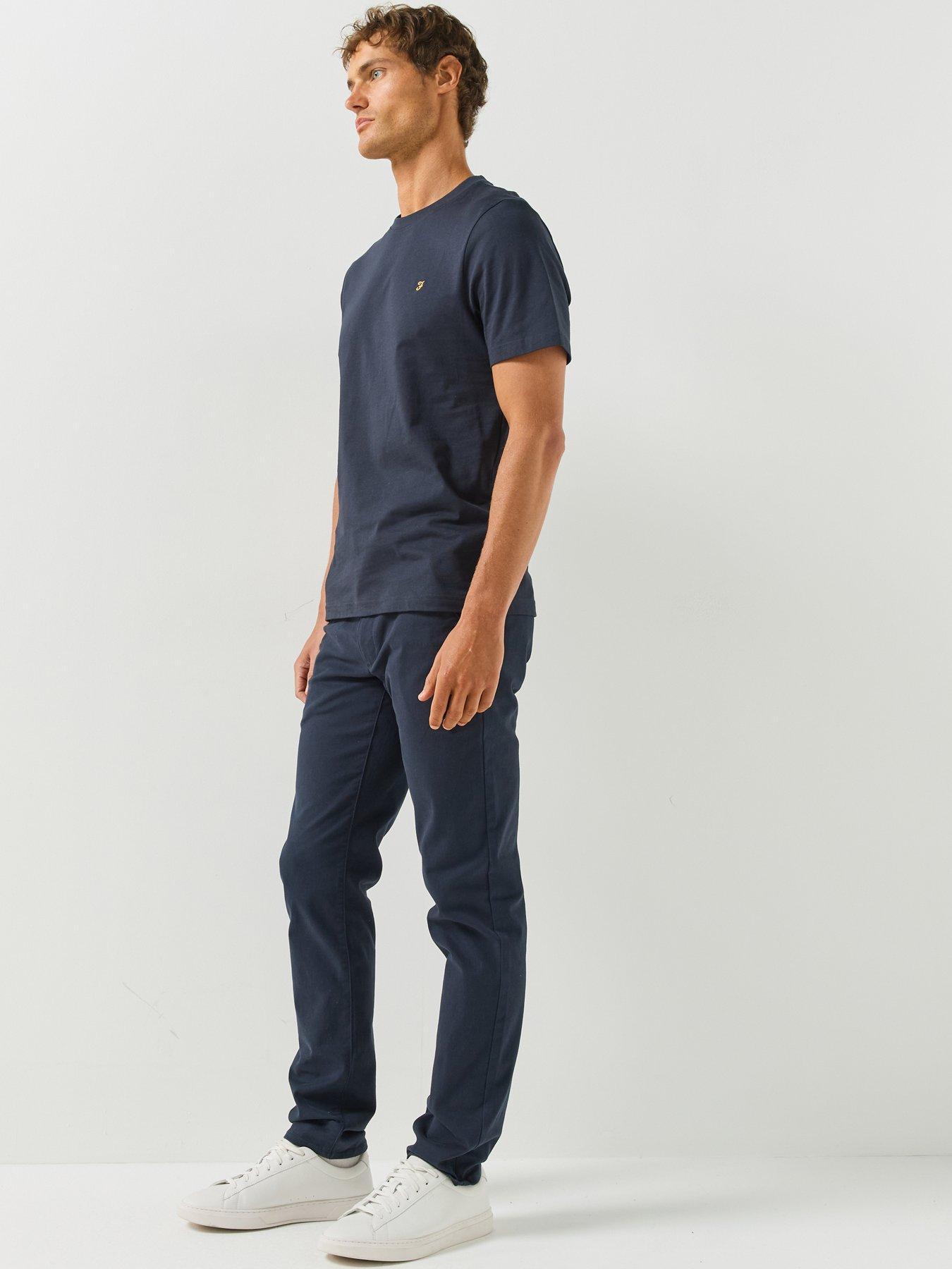Image 5 of 5 of Farah Gold F Twill Slim Fit Chino Trousers - Navy