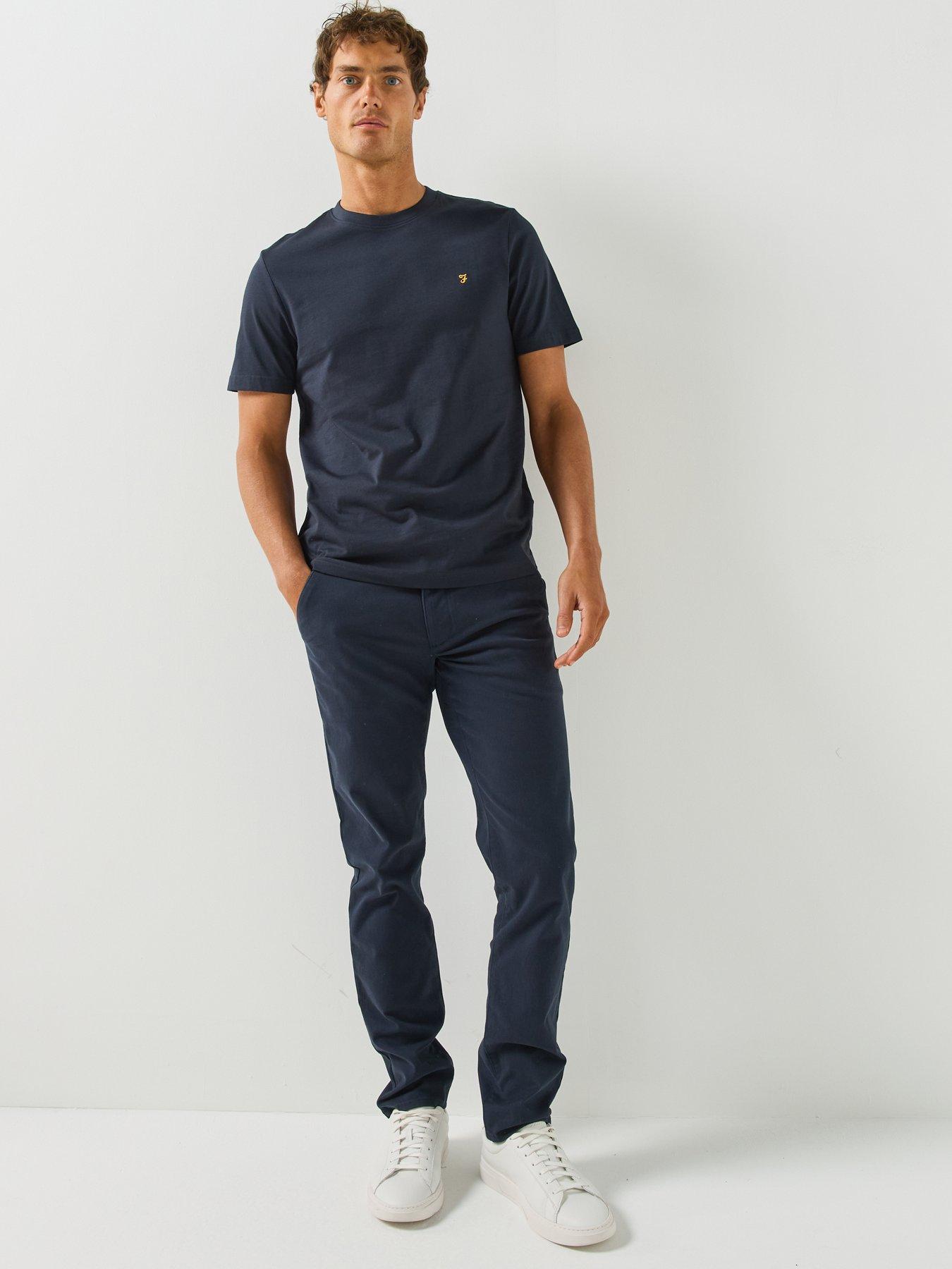 Image 3 of 6 of Farah Farah Gold F Danny T-shirt - Navy