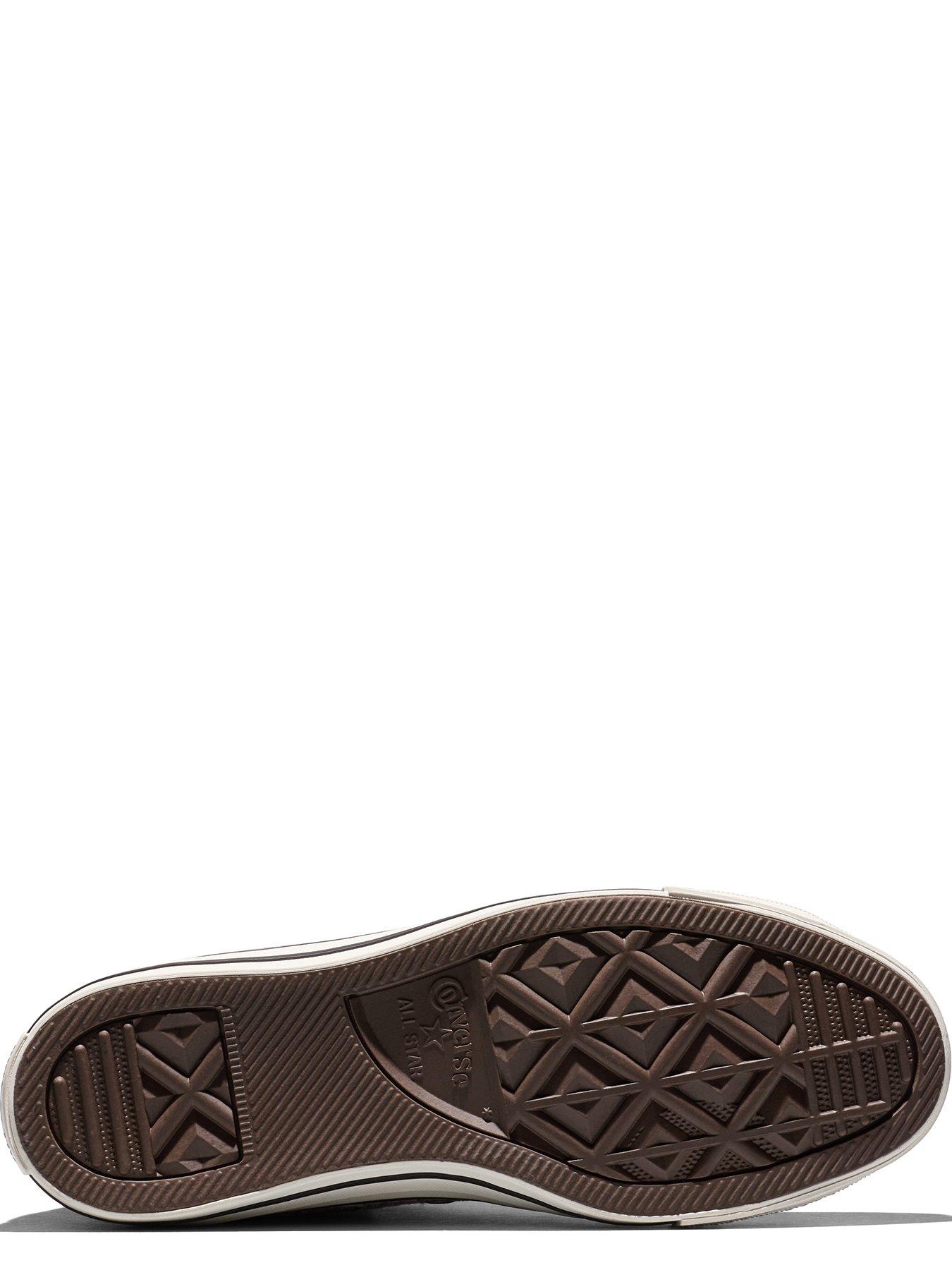 Image 5 of 5 of Converse Womens Chuck Taylor All Star Hi Houndstooth High-Top Lace-Up Trainers - Grey