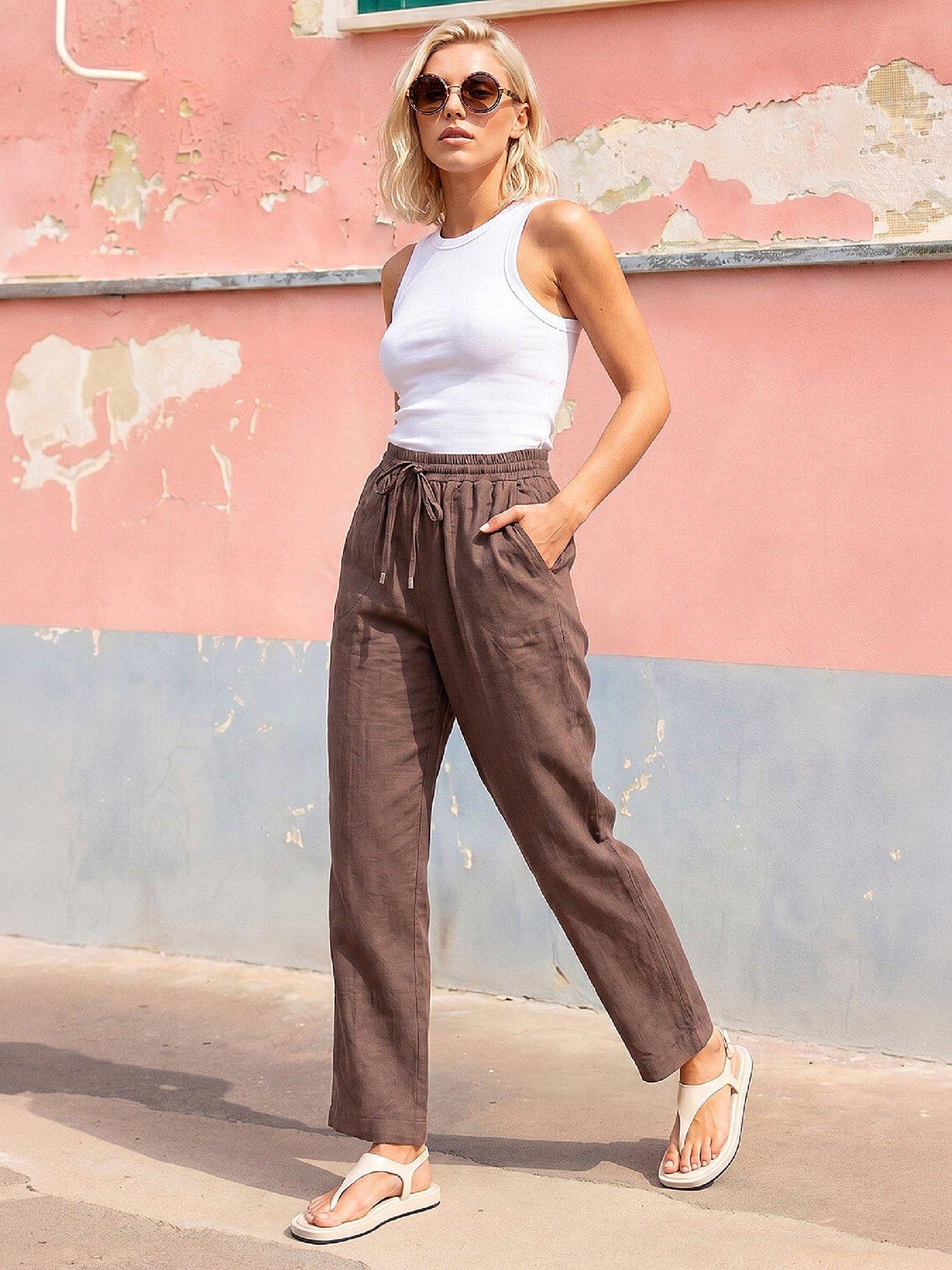 Image 1 of 4 of Roman Petite Drawstring Trousers