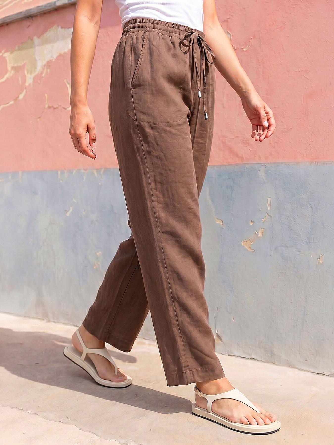 Image 4 of 4 of Roman Petite Drawstring Trousers