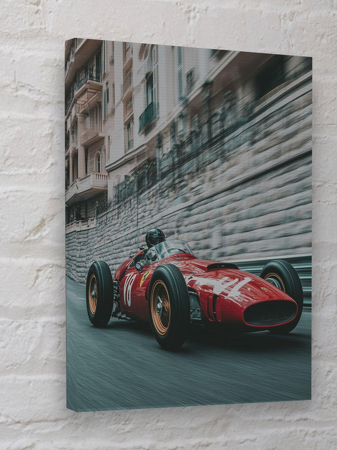 Image 1 of 3 of The Art Group Red F1 Canvas 30x40cms