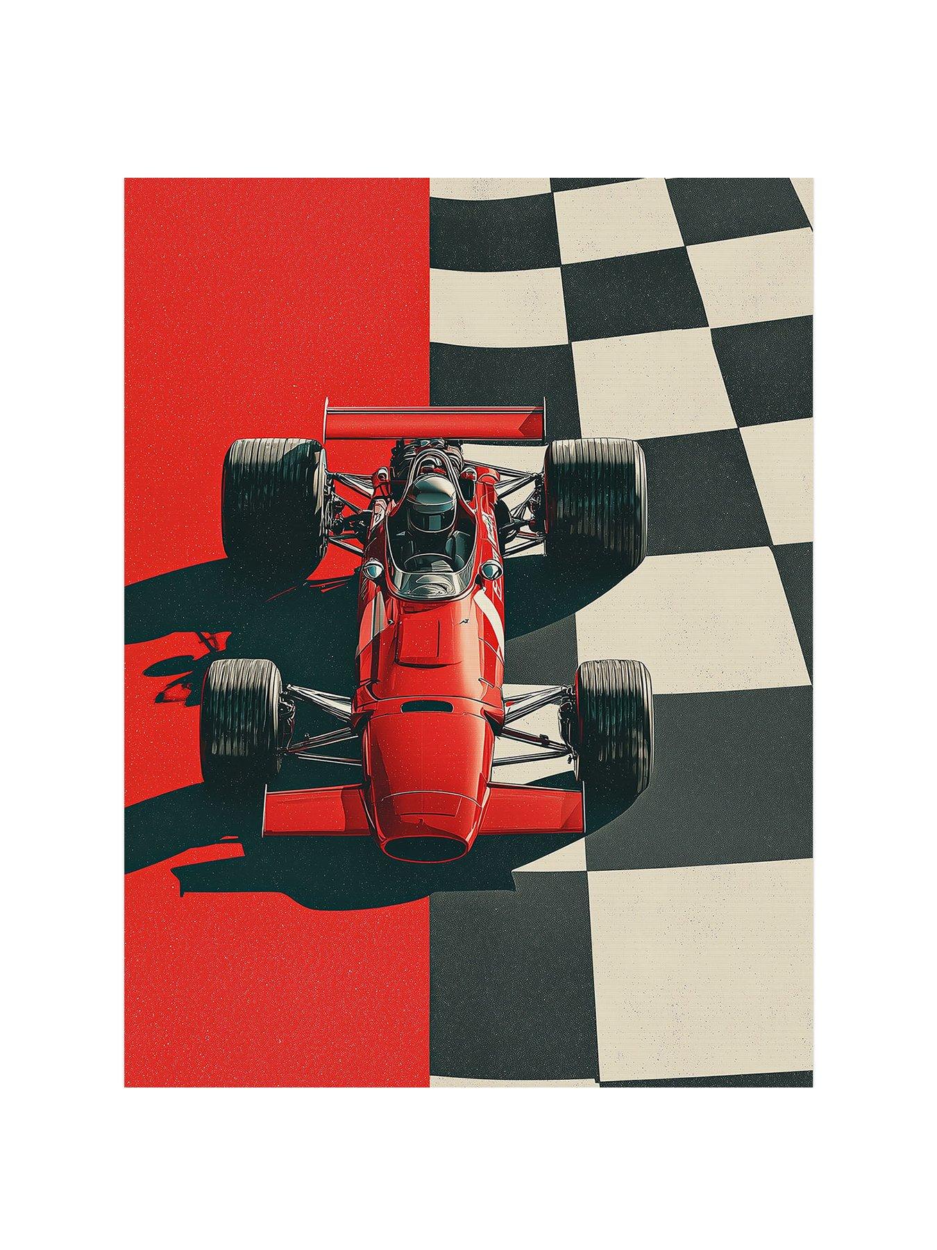Image 2 of 3 of The Art Group Checker F1 Canvs 30x40cms