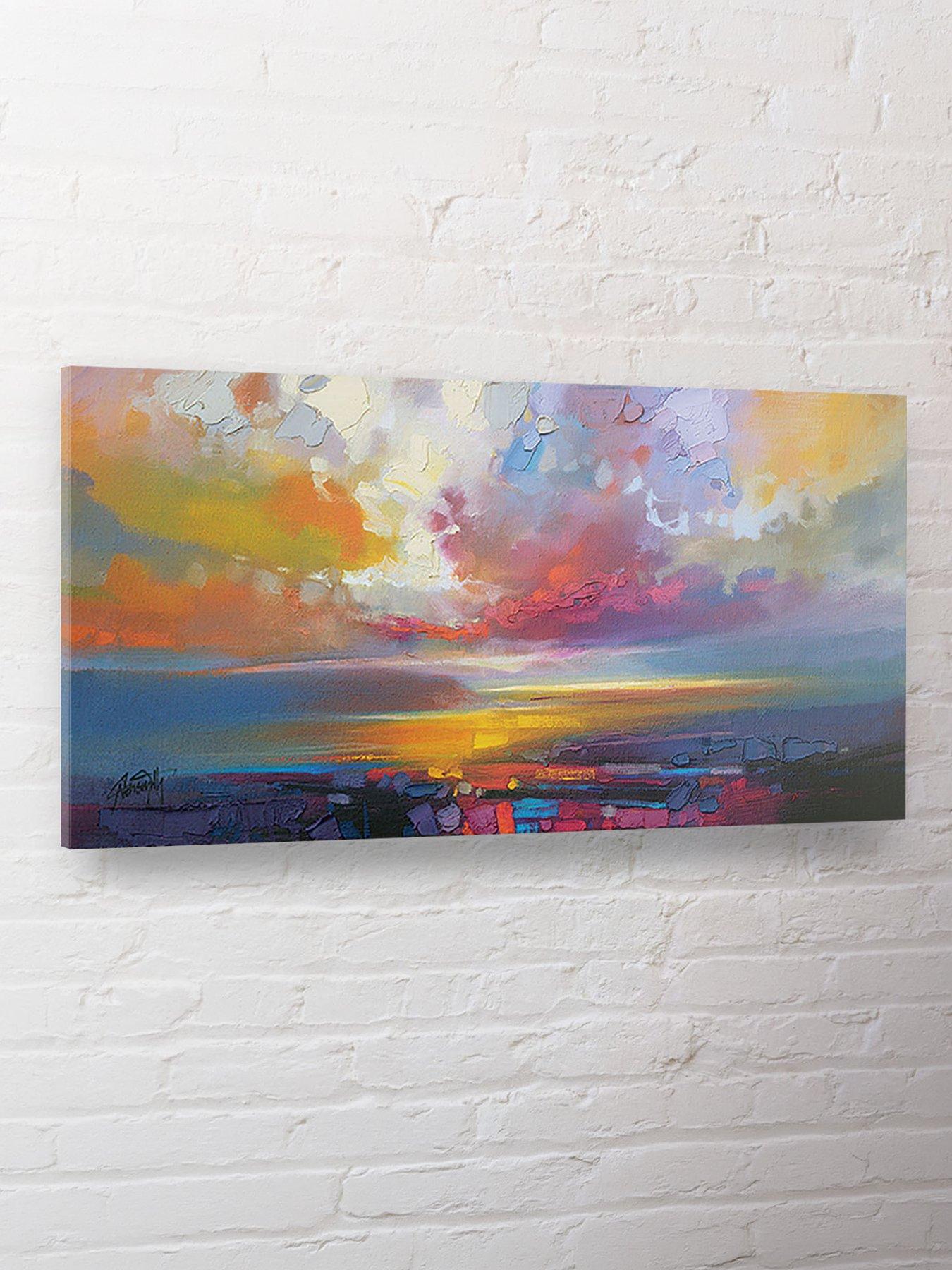 Scott Naismith Uig Clouds Canvas 50x100cms