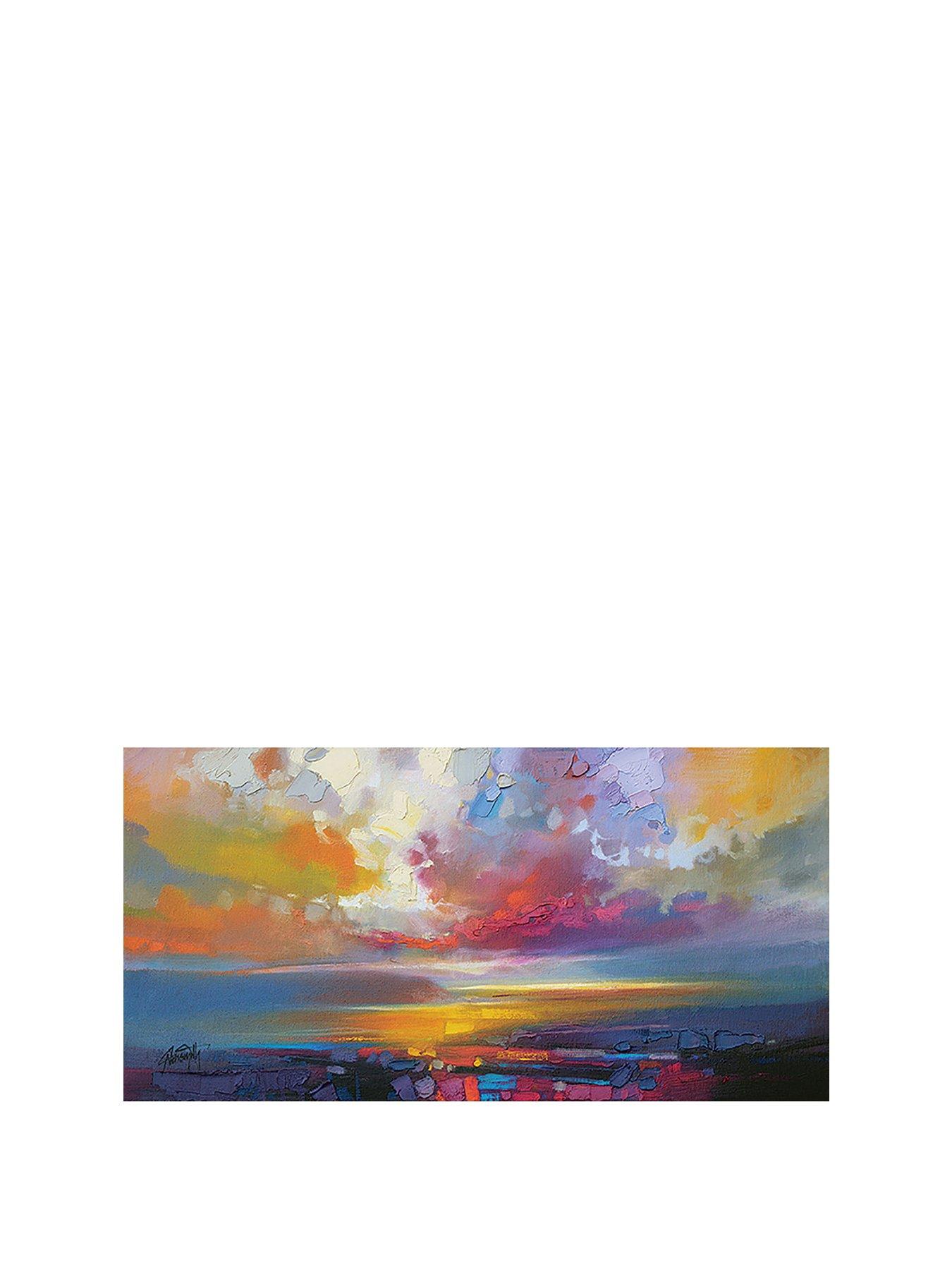 Image 2 of 3 of Scott Naismith Uig Clouds Canvas 50x100cms