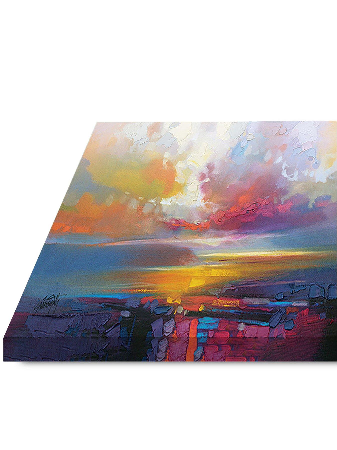 Image 3 of 3 of Scott Naismith Uig Clouds Canvas 50x100cms