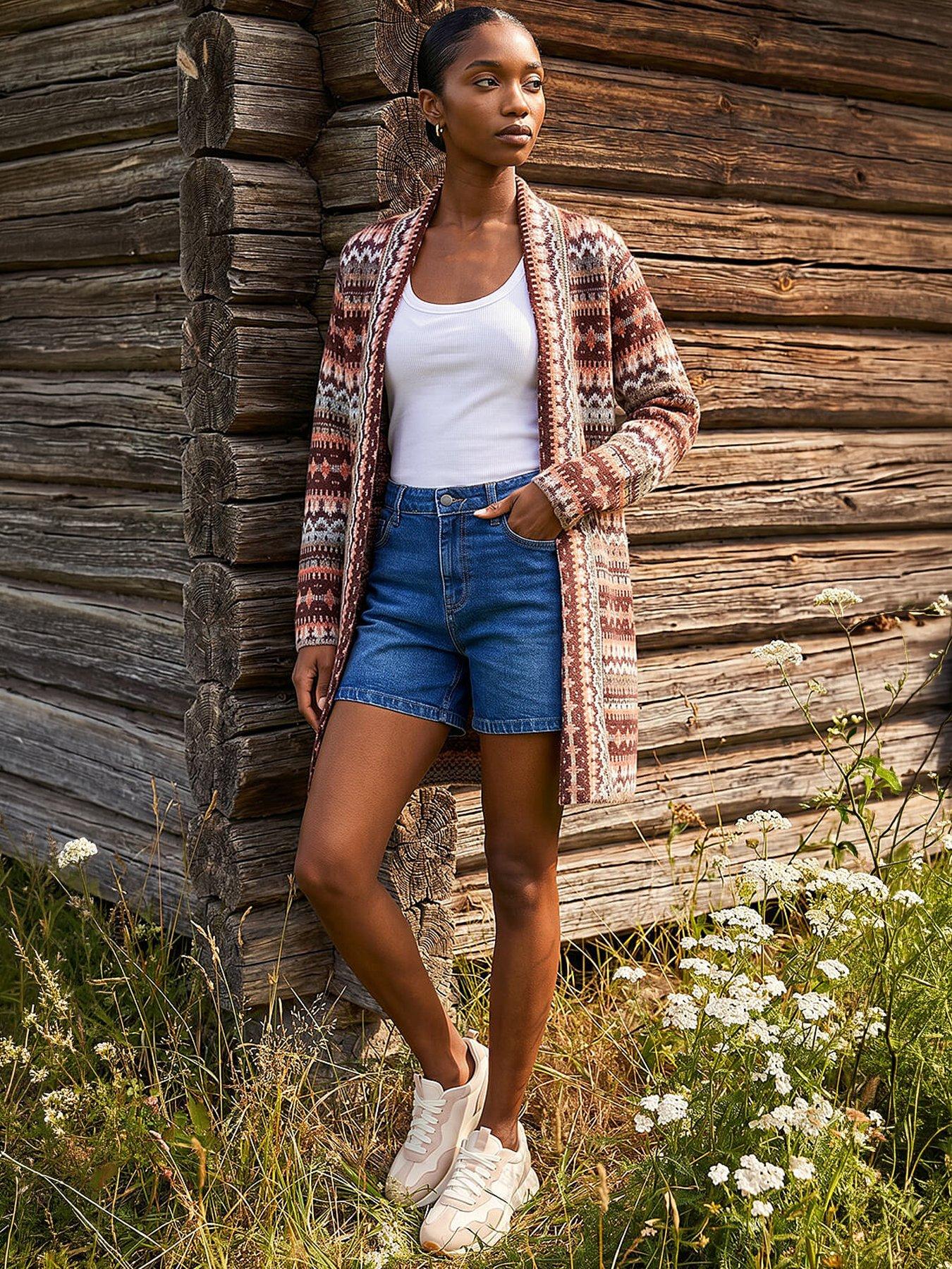 Roman Petite Aztec Longline Cardigan
