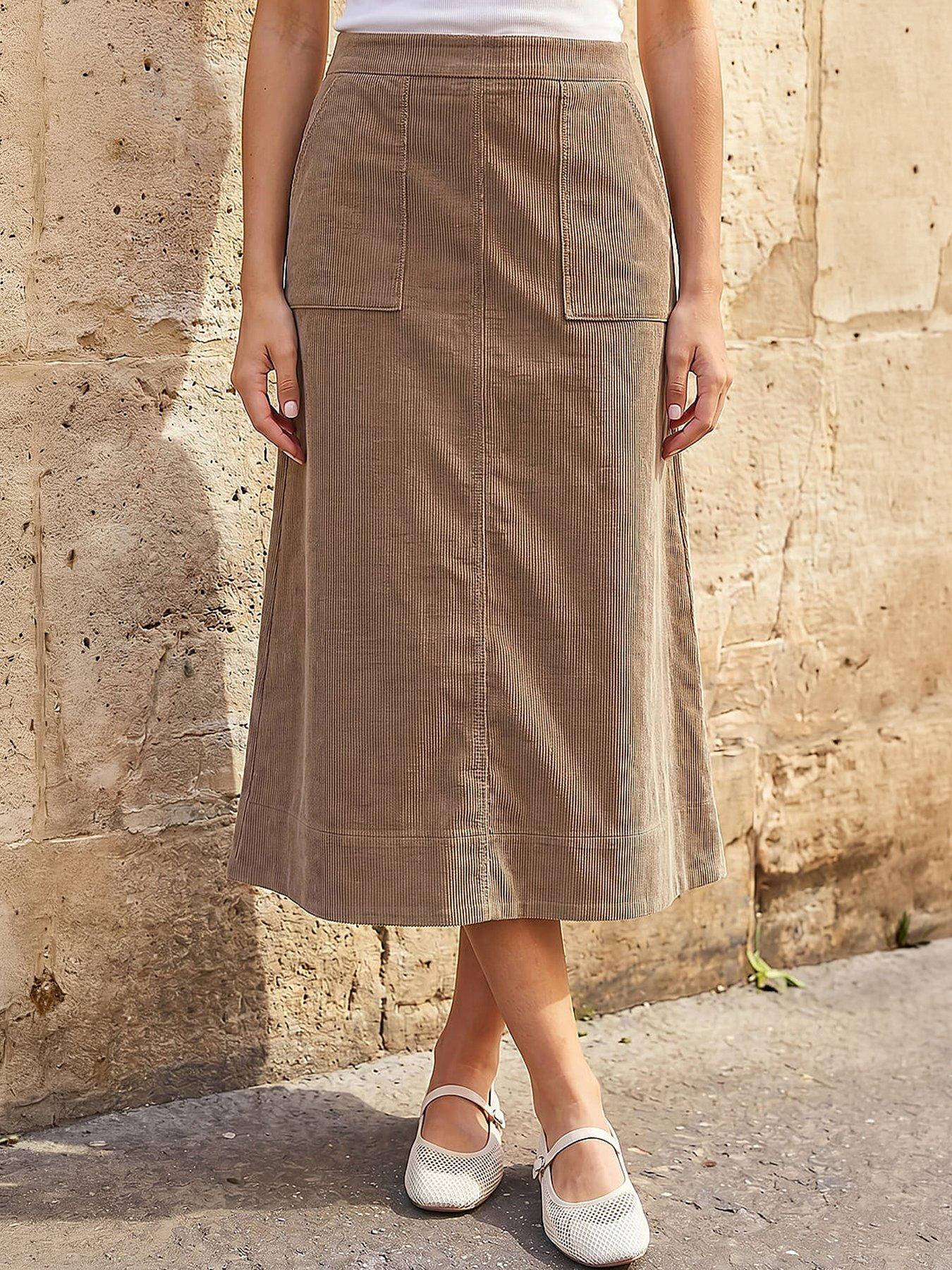 Roman Petite Cord Pocket Skirt
