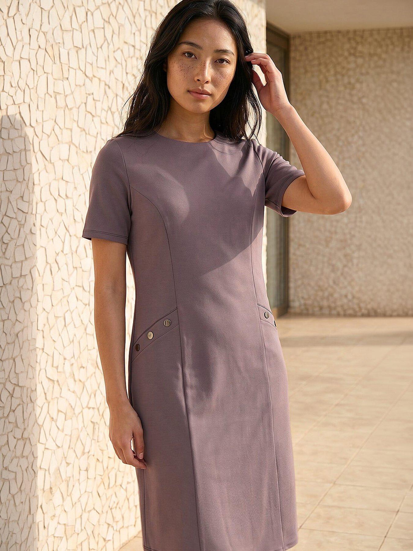 Image 1 of 4 of Roman Petite Ponte Dress
