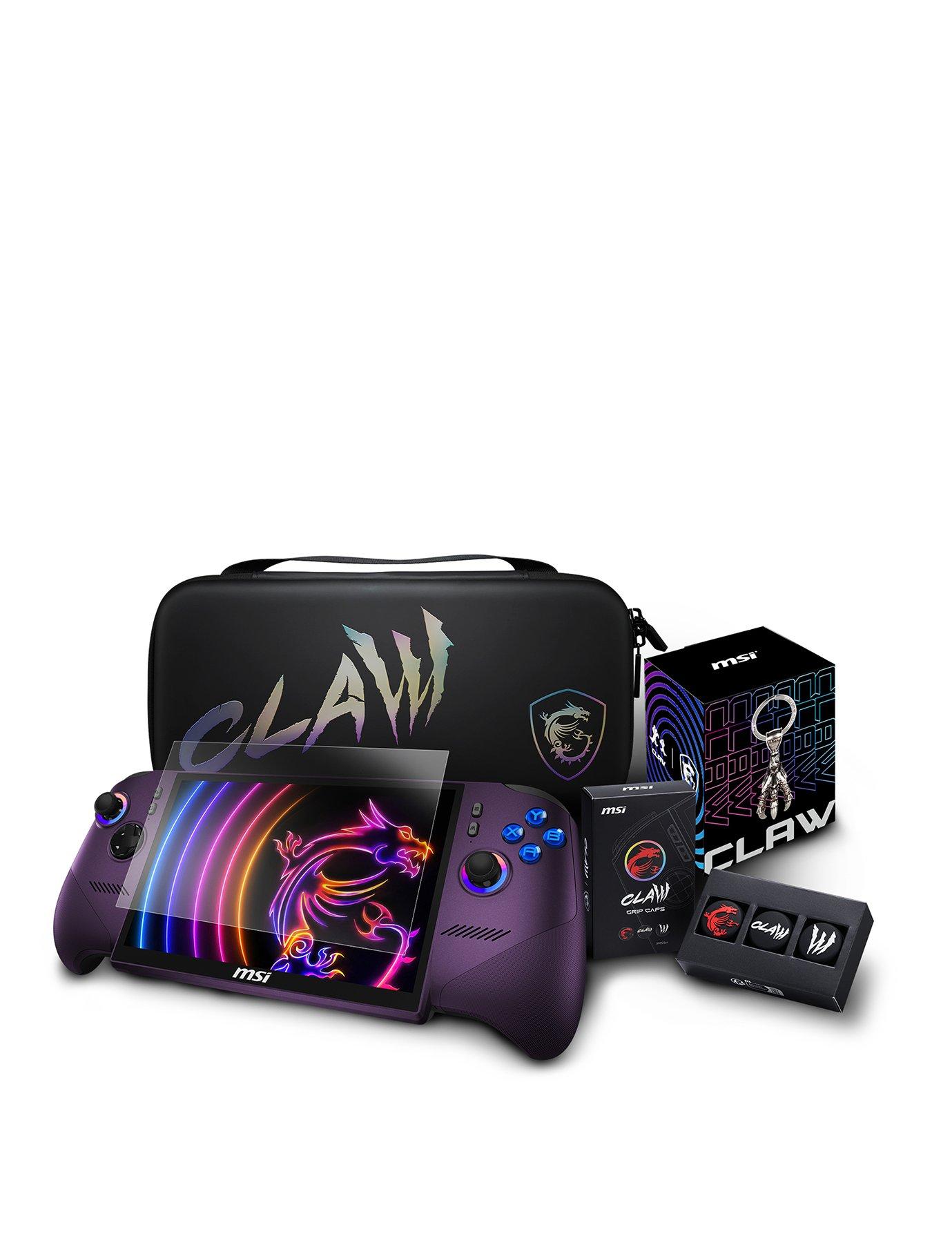 Image 1 of 8 of MSI Claw 8 EX AI+ CG3EM-018UK - Handheld Gaming Console &amp; Launch Pack - Intel Arc G3 Extreme - 32GB RAM - 1 TB SSD - Void Purple