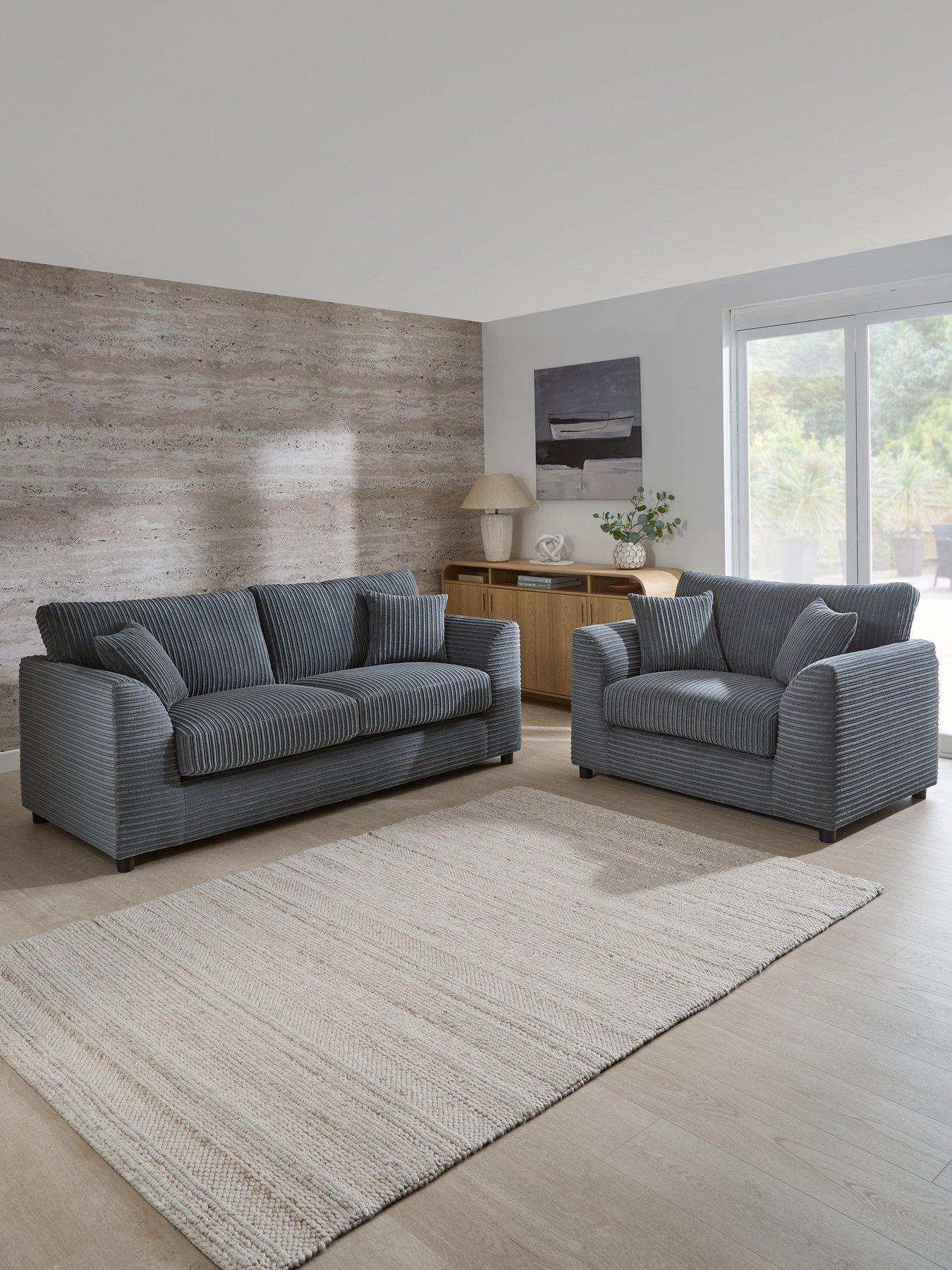 Image 1 of 7 of The Very Collection Hartwell 3 Seater Sofa + Snuggle Chair Set (Buy &amp; SAVE!)