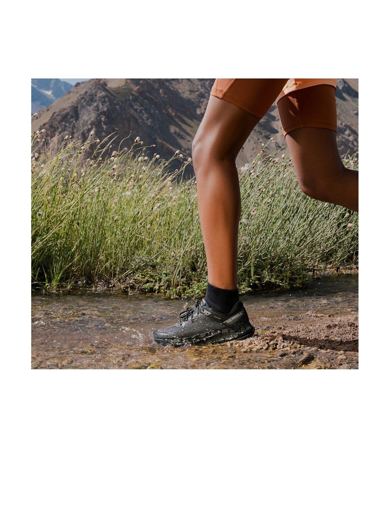 Image 2 of 7 of Merrell Ladies Antora 4 Waterproof Walking Shoes-Black/Graphite