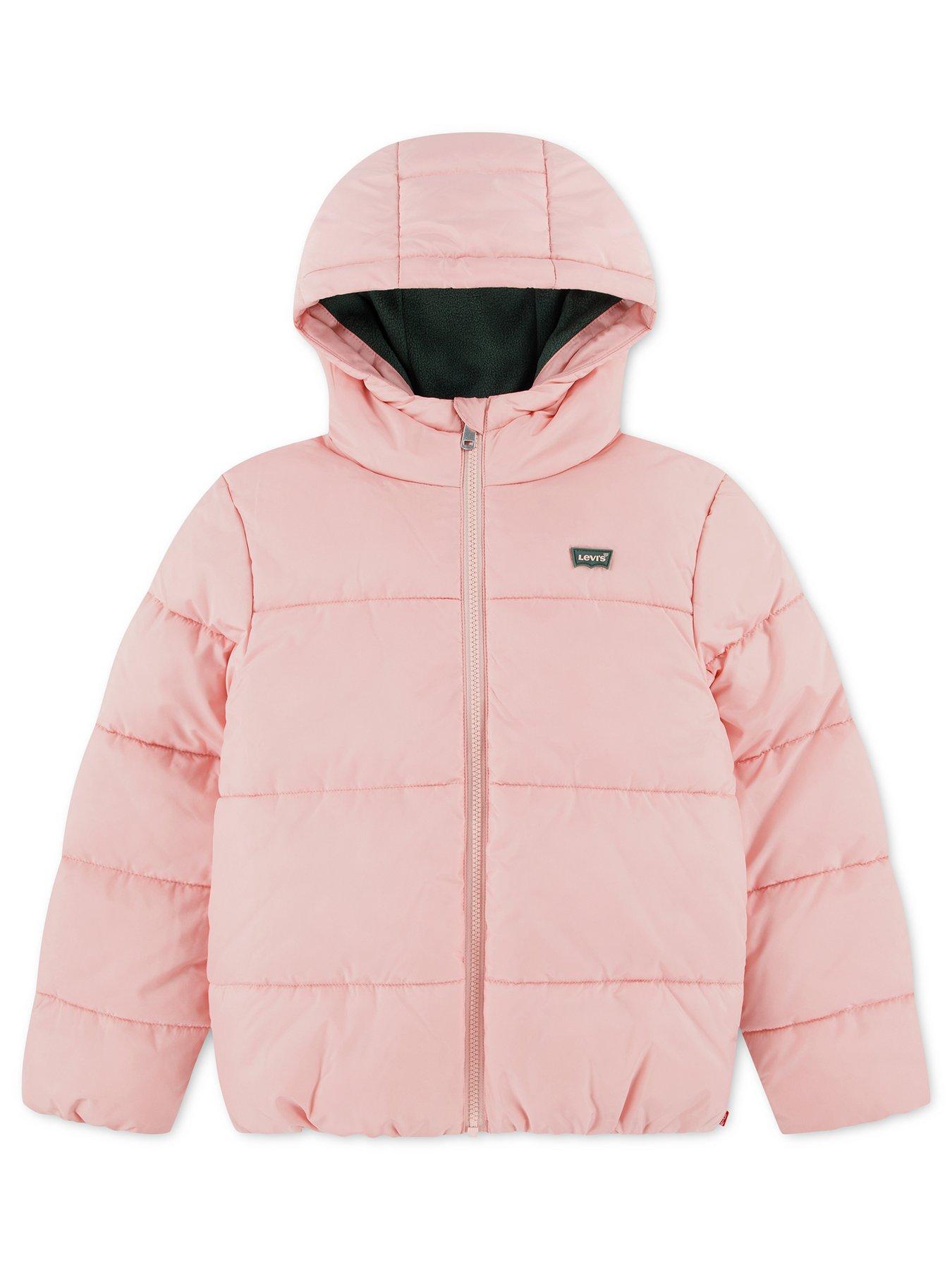 Levi's Girls' Core Batwing Puffer Jacket - Powder Pink