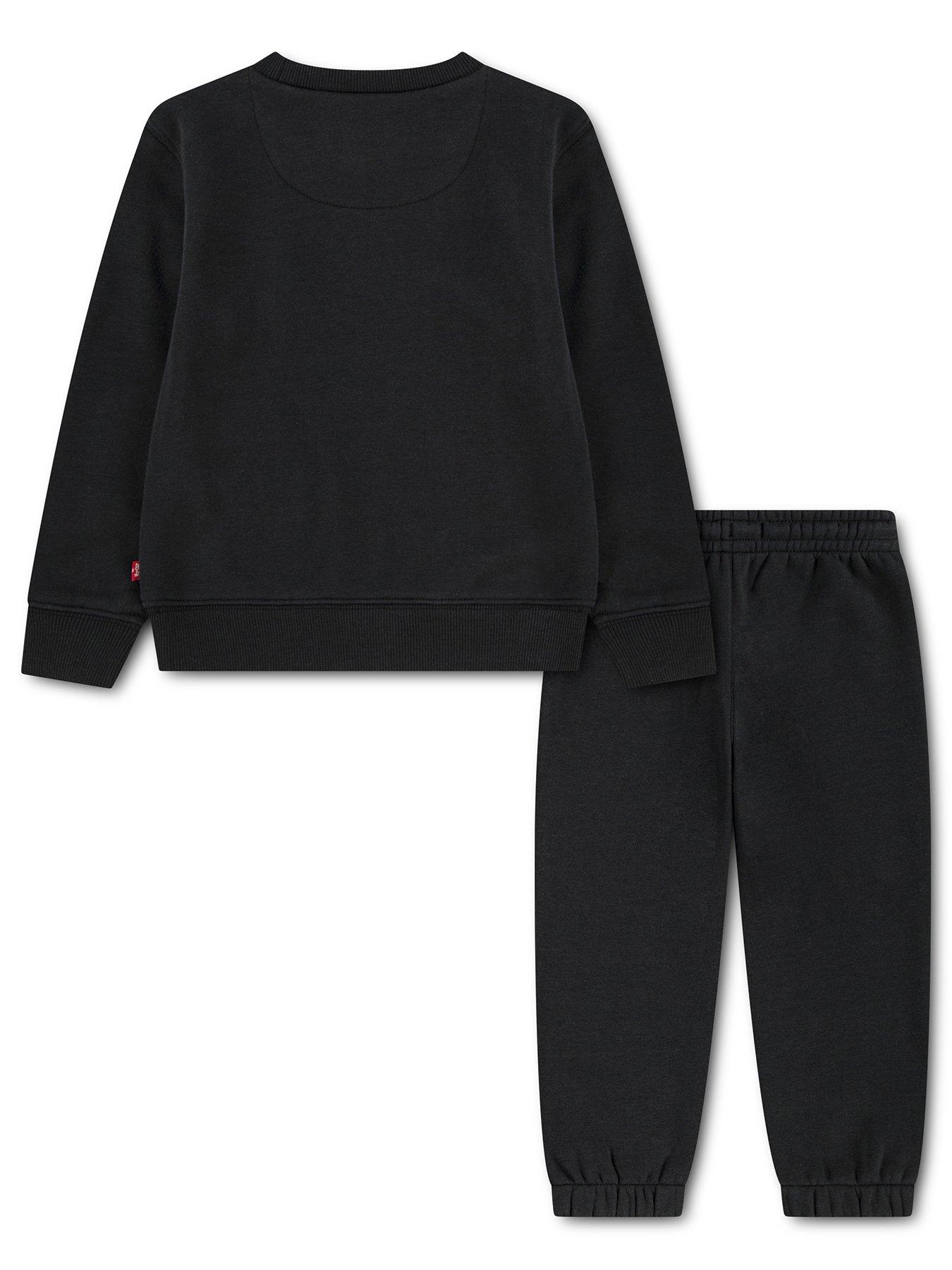 Image 2 of 3 of Levi's Kids' Hoodie &amp; Jogger Tracksuit Set - Jet Black