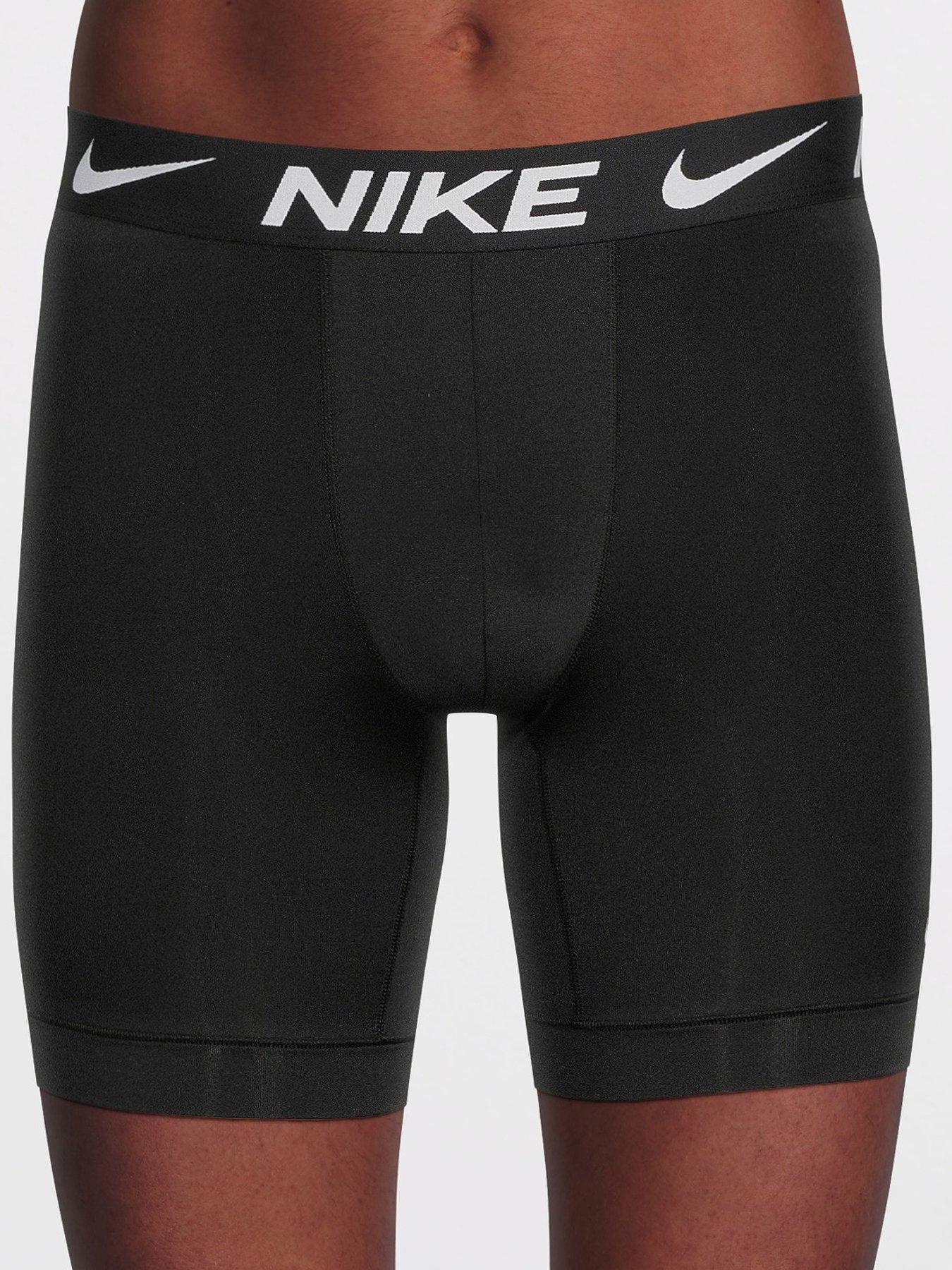 Image 1 of 3 of Nike 3 Pack Long Boxer Briefs - Black