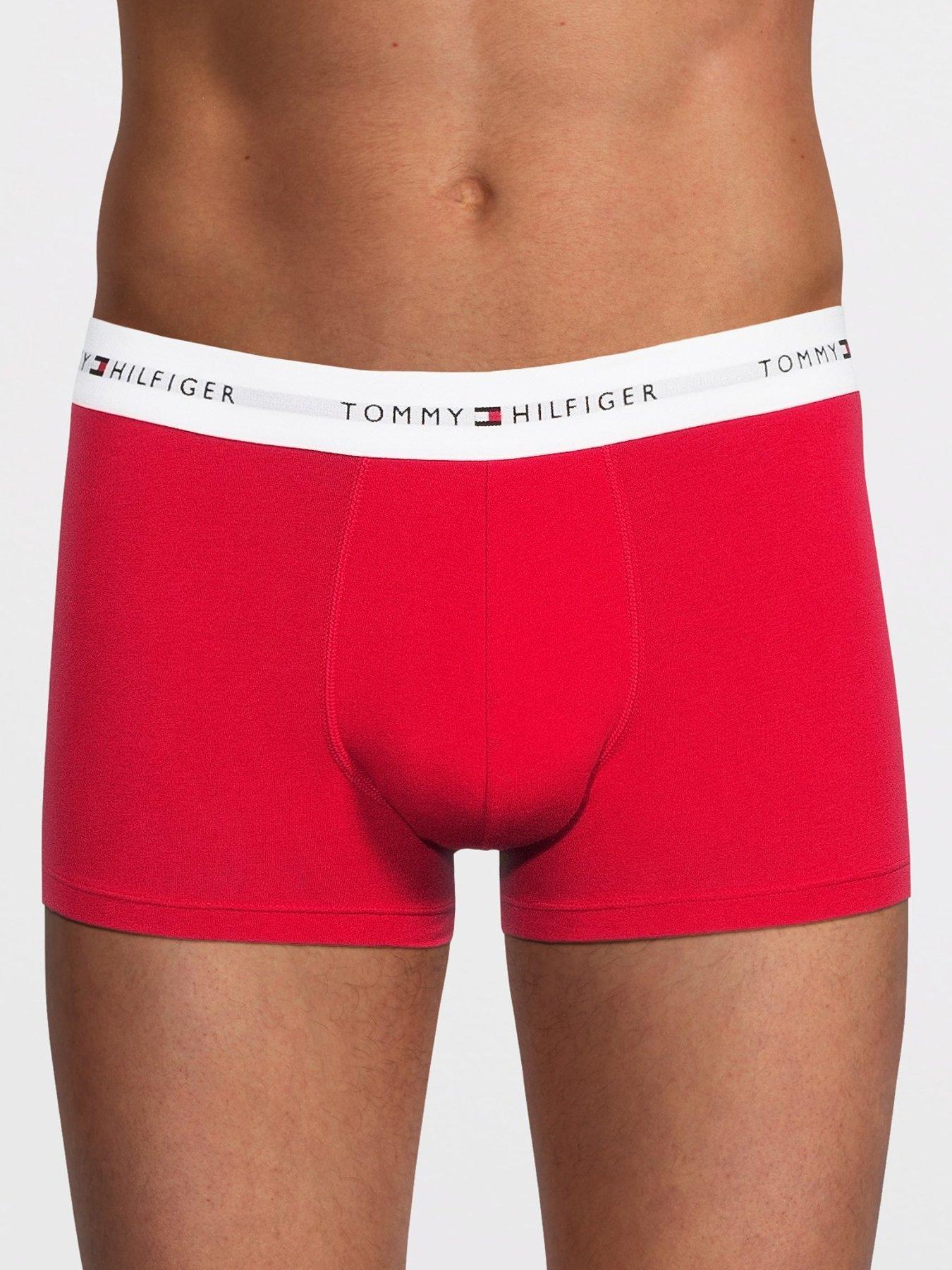 Image 2 of 3 of Tommy Hilfiger Mens Signature 3 Pack&nbsp;Stretch Trunks&nbsp;&nbsp;- Multi