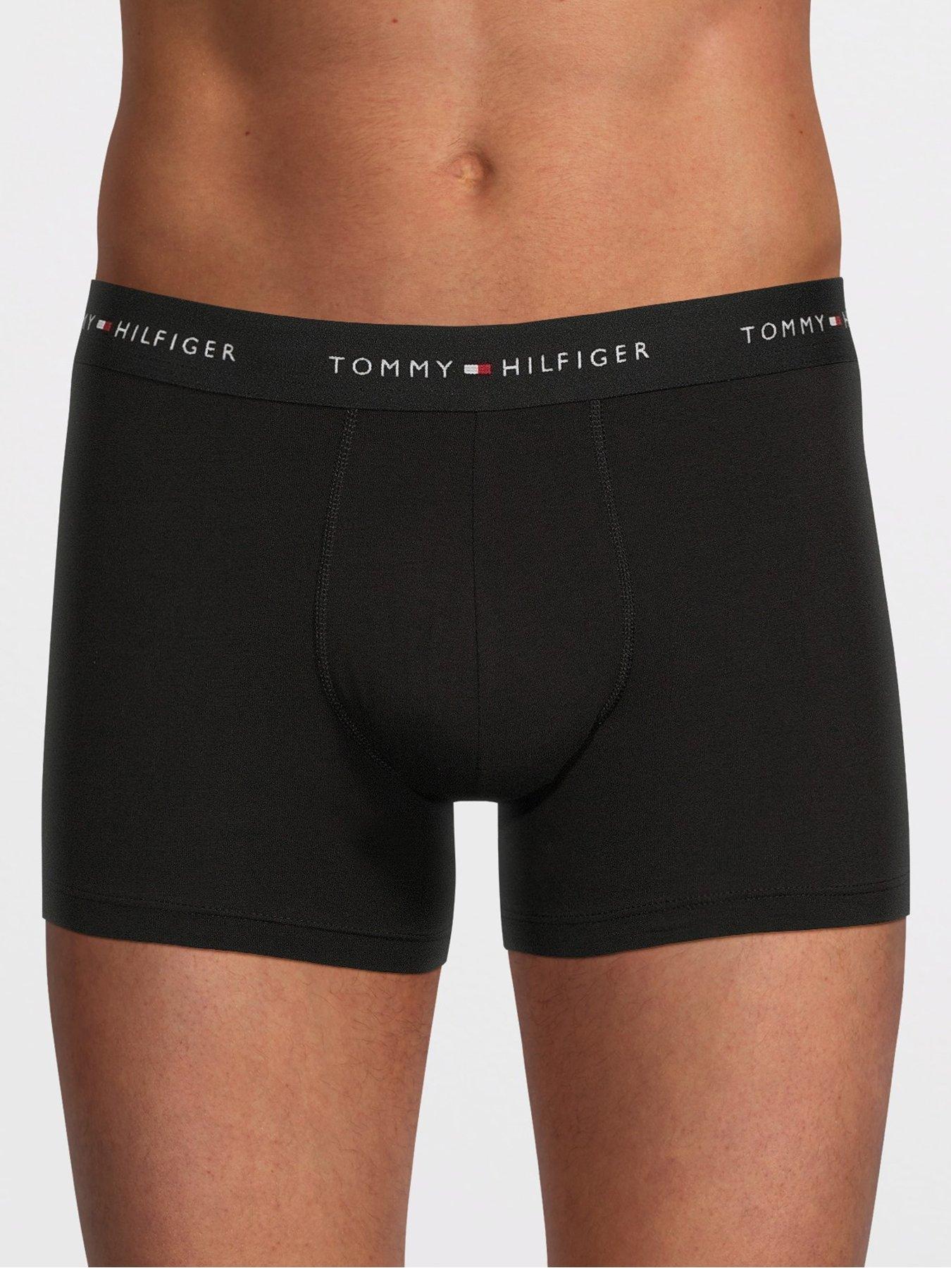 Image 2 of 3 of Tommy Hilfiger Mens Signature 3 Pack Trunks&nbsp;- Black
