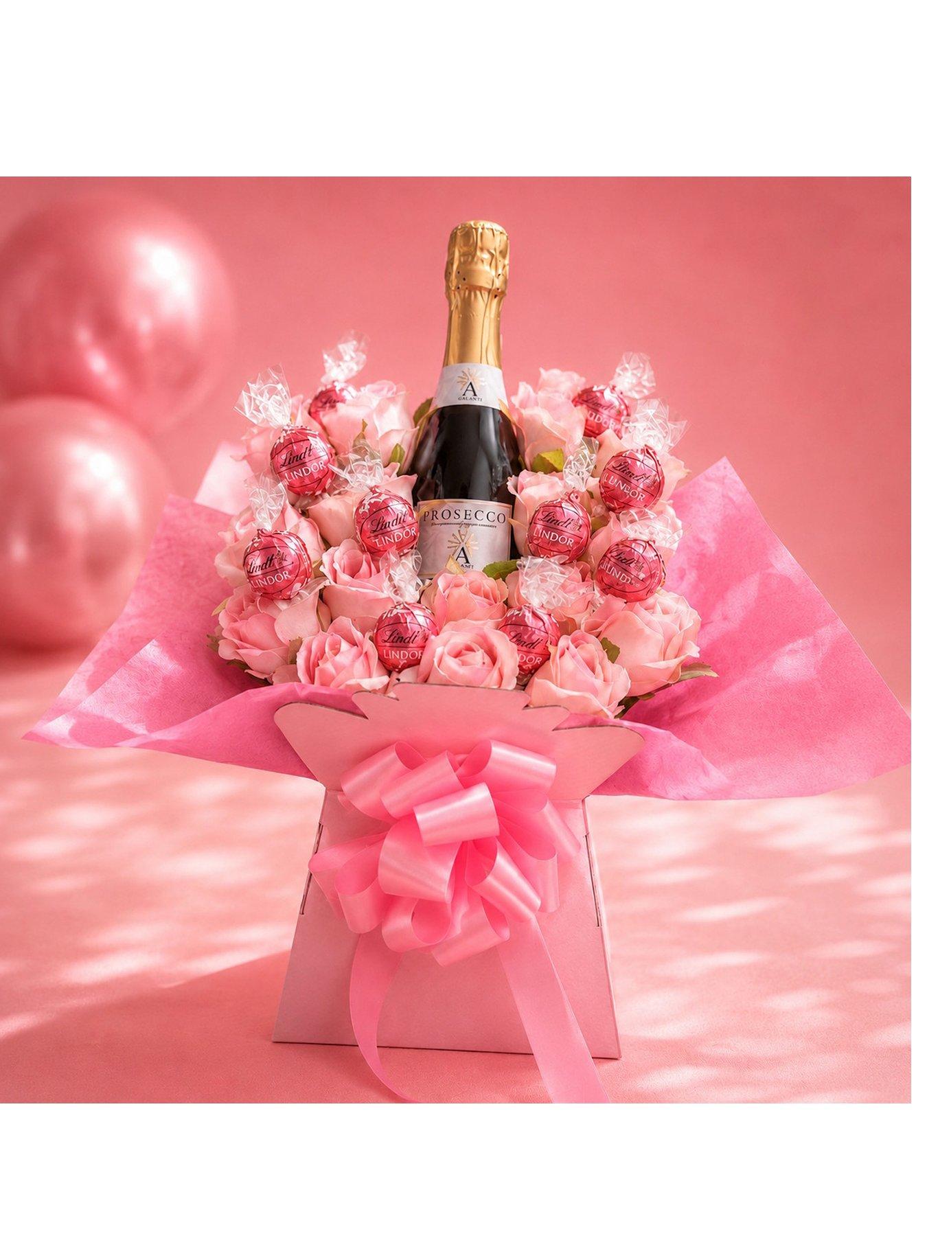 Funky Hampers Pretty Pink Prosecco Chocolate Bouquet